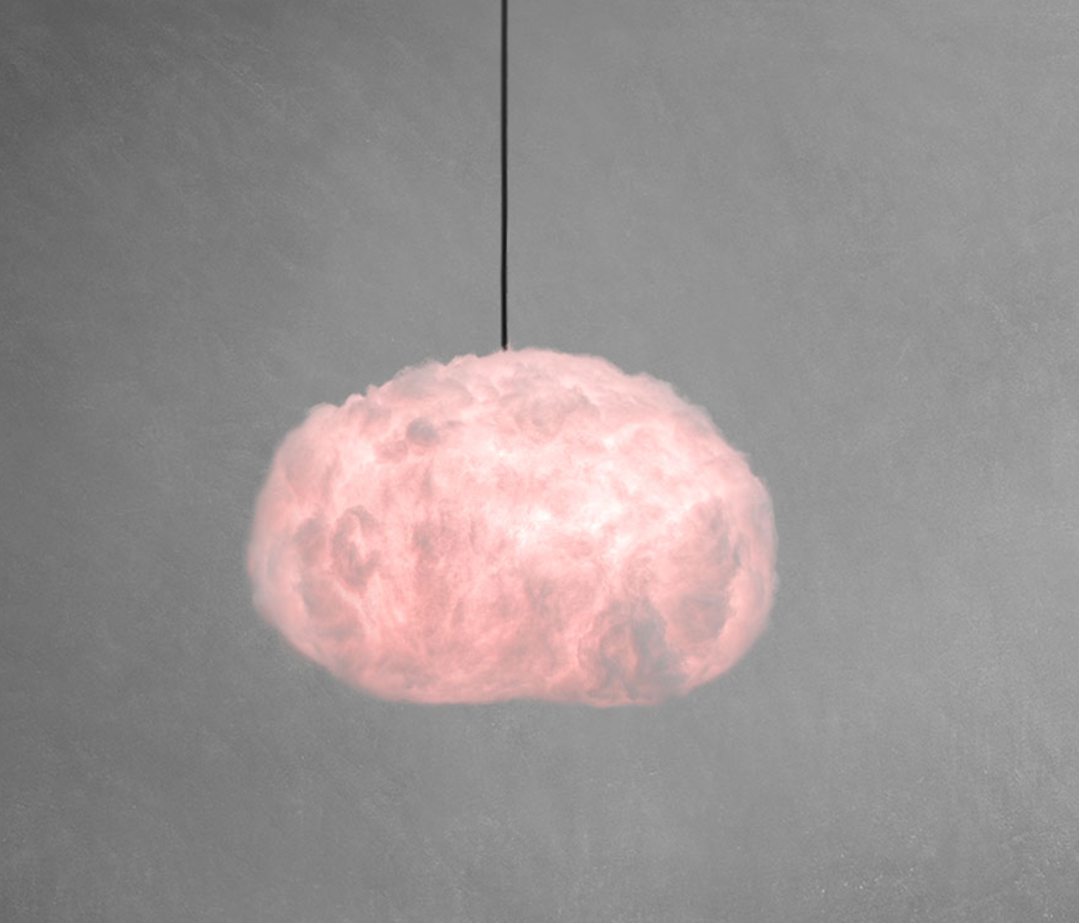 Cloud Pendant Lighting Small White Cord