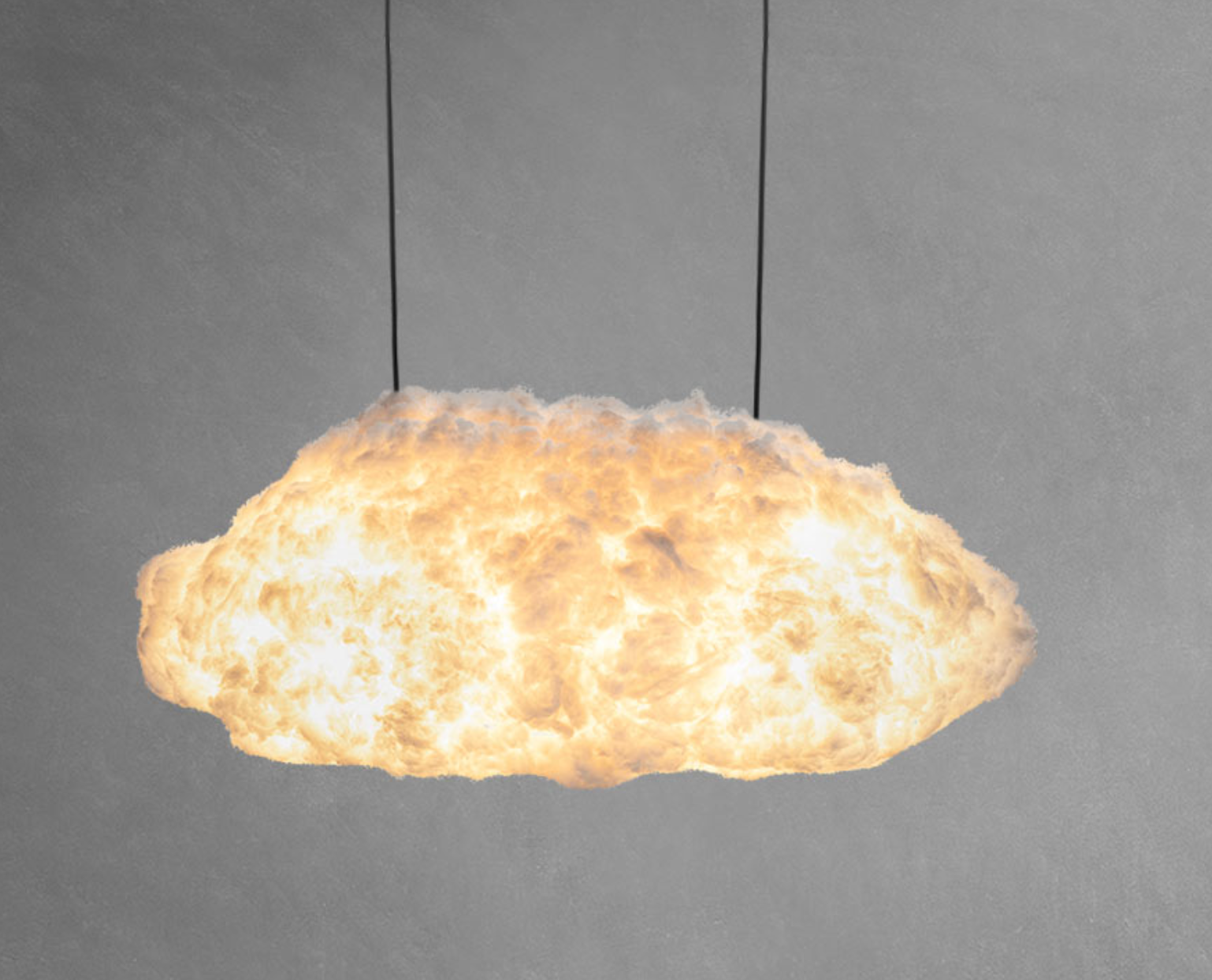 Cloud Pendant Lighting Small White Cord