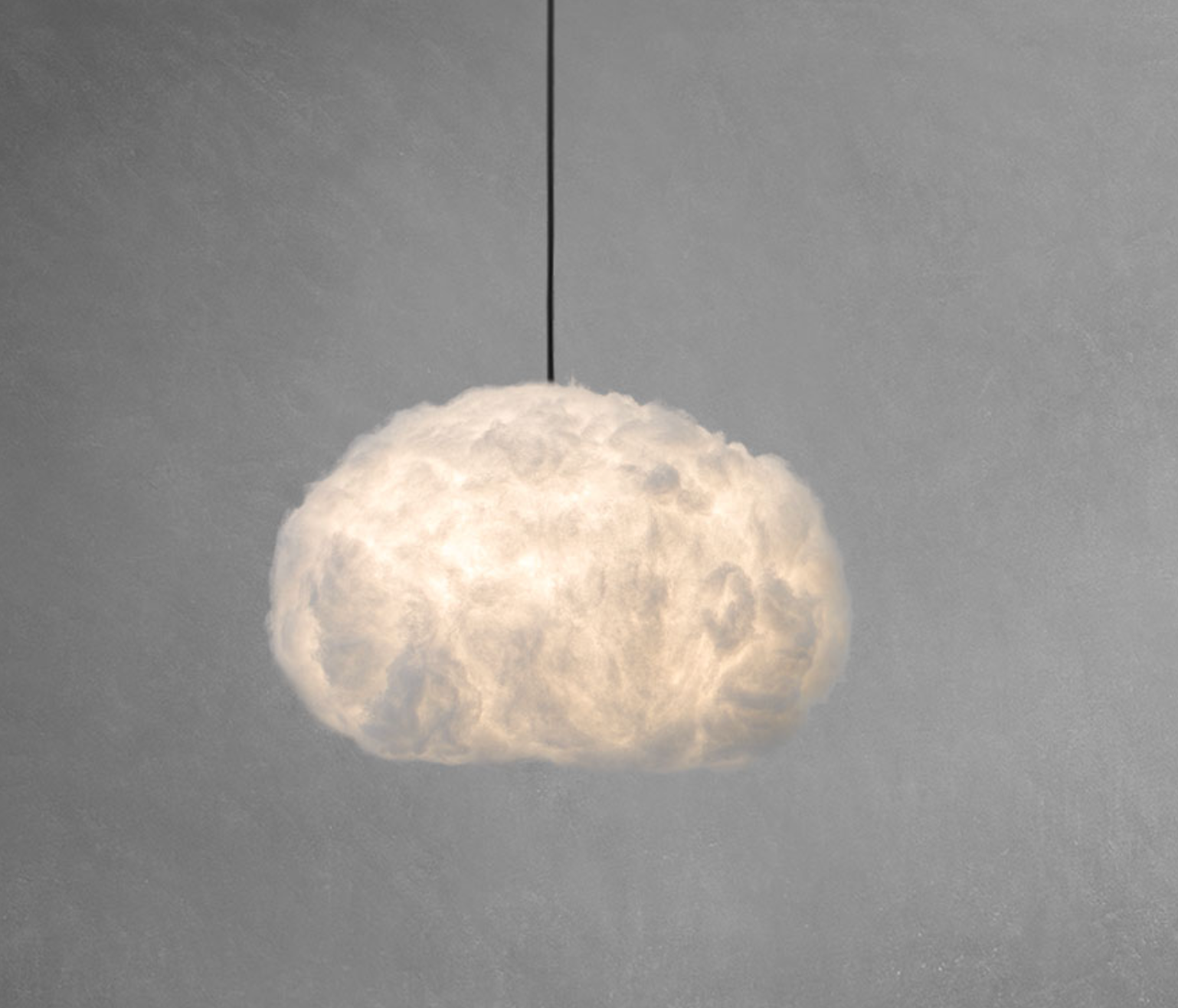 Cloud Pendant Lighting Small White Cord