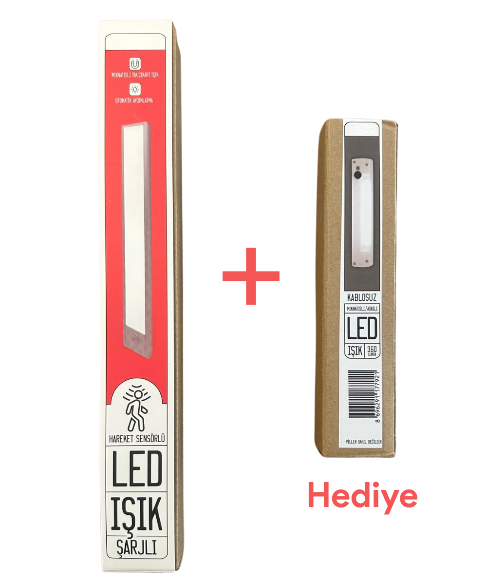 Hareket Sensörlü Şarjlı Led Işık (Hediyeli Ürün) | ByLamp Fırsat