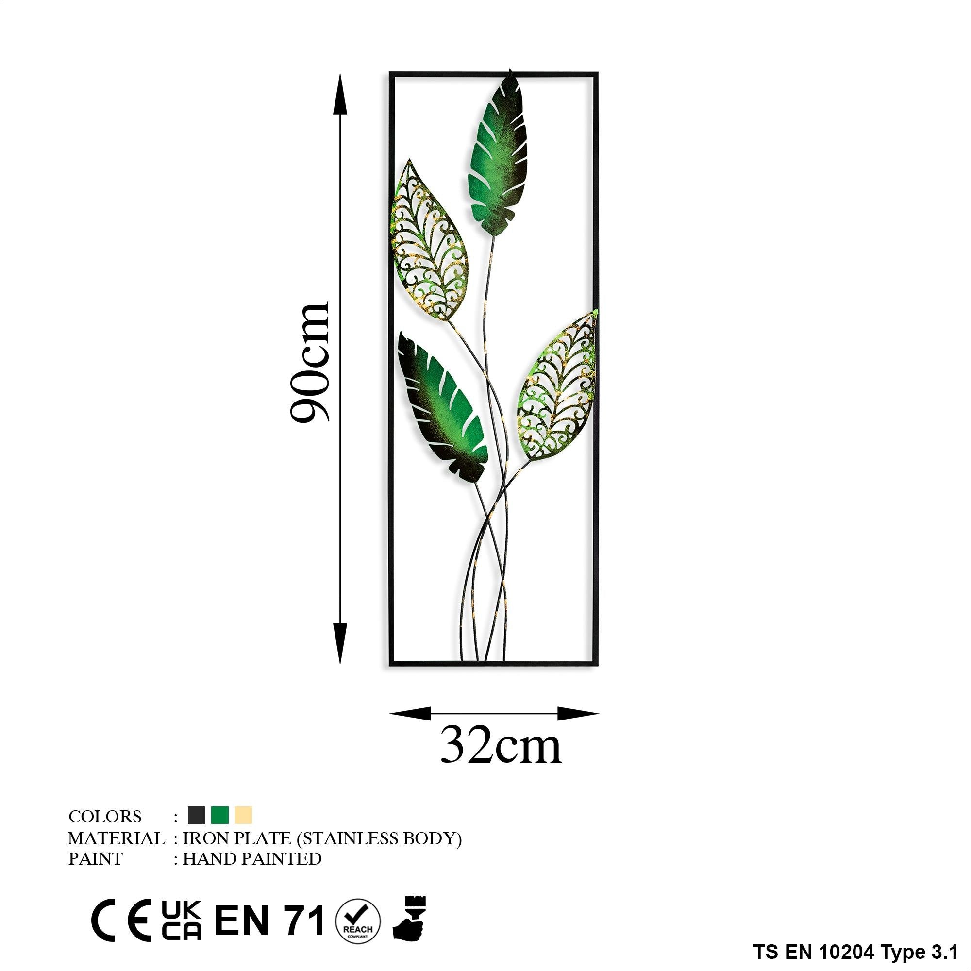 BYS-032-A Dekoratif Metal Duvar Tablosu | ByLamp