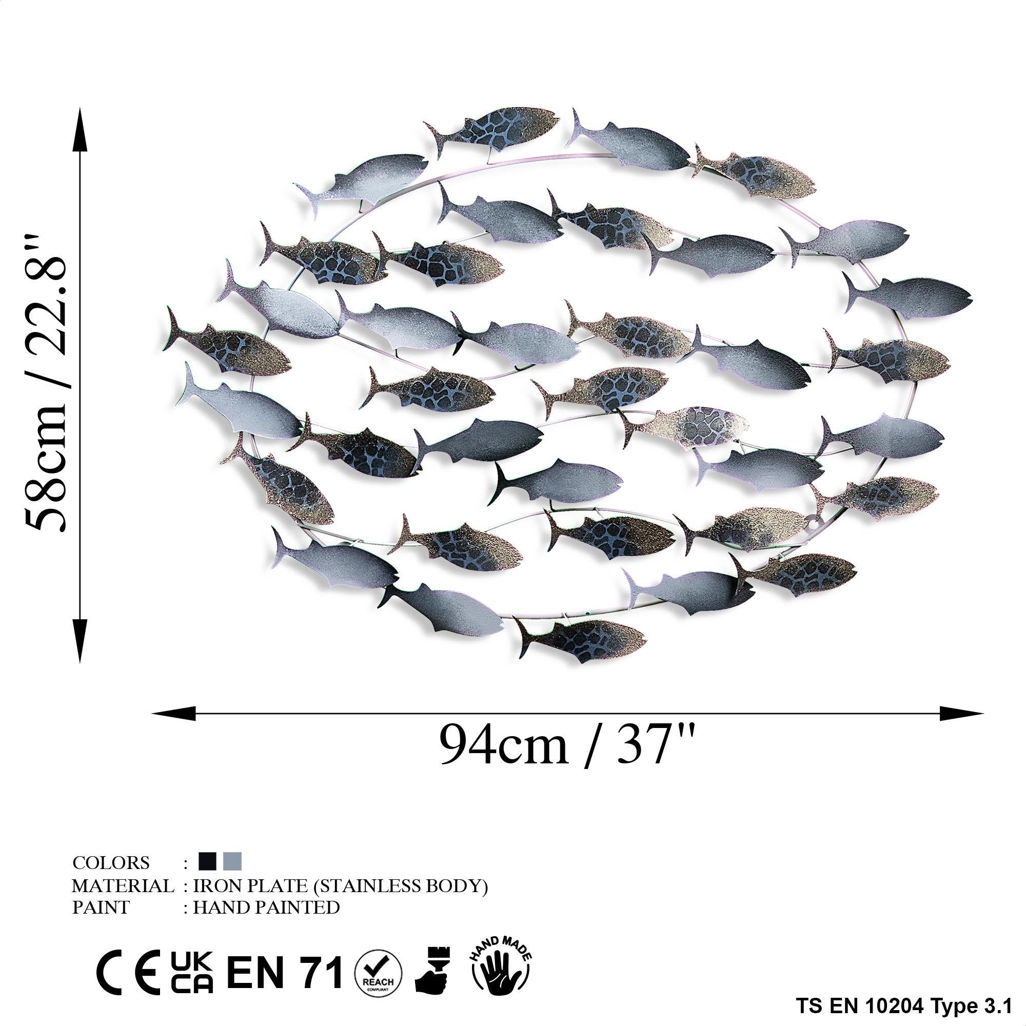 BYS-037-B Dekoratif Metal Duvar Tablosu | ByLamp