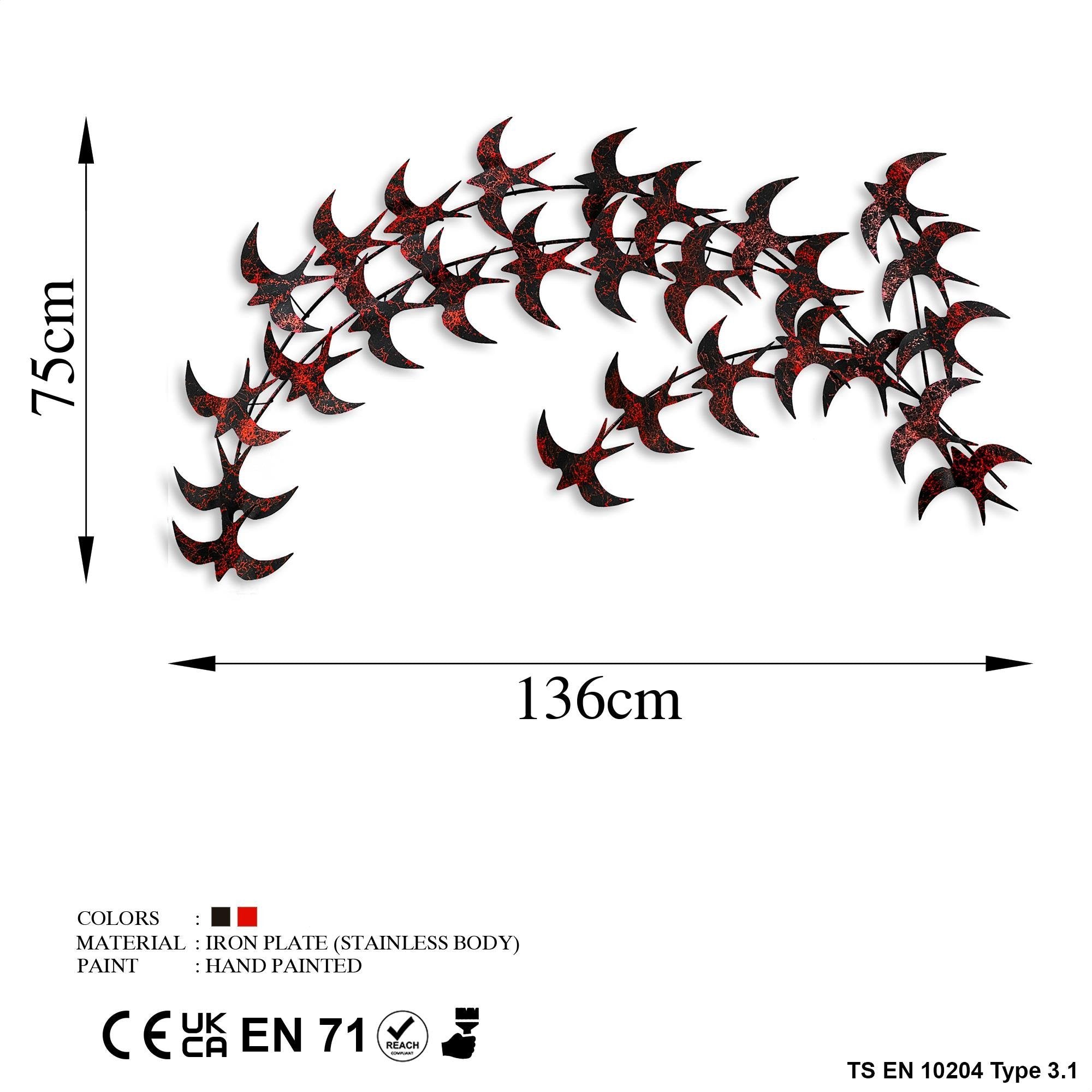 BYS-057-C Dekoratif Metal Duvar Tablosu | ByLamp