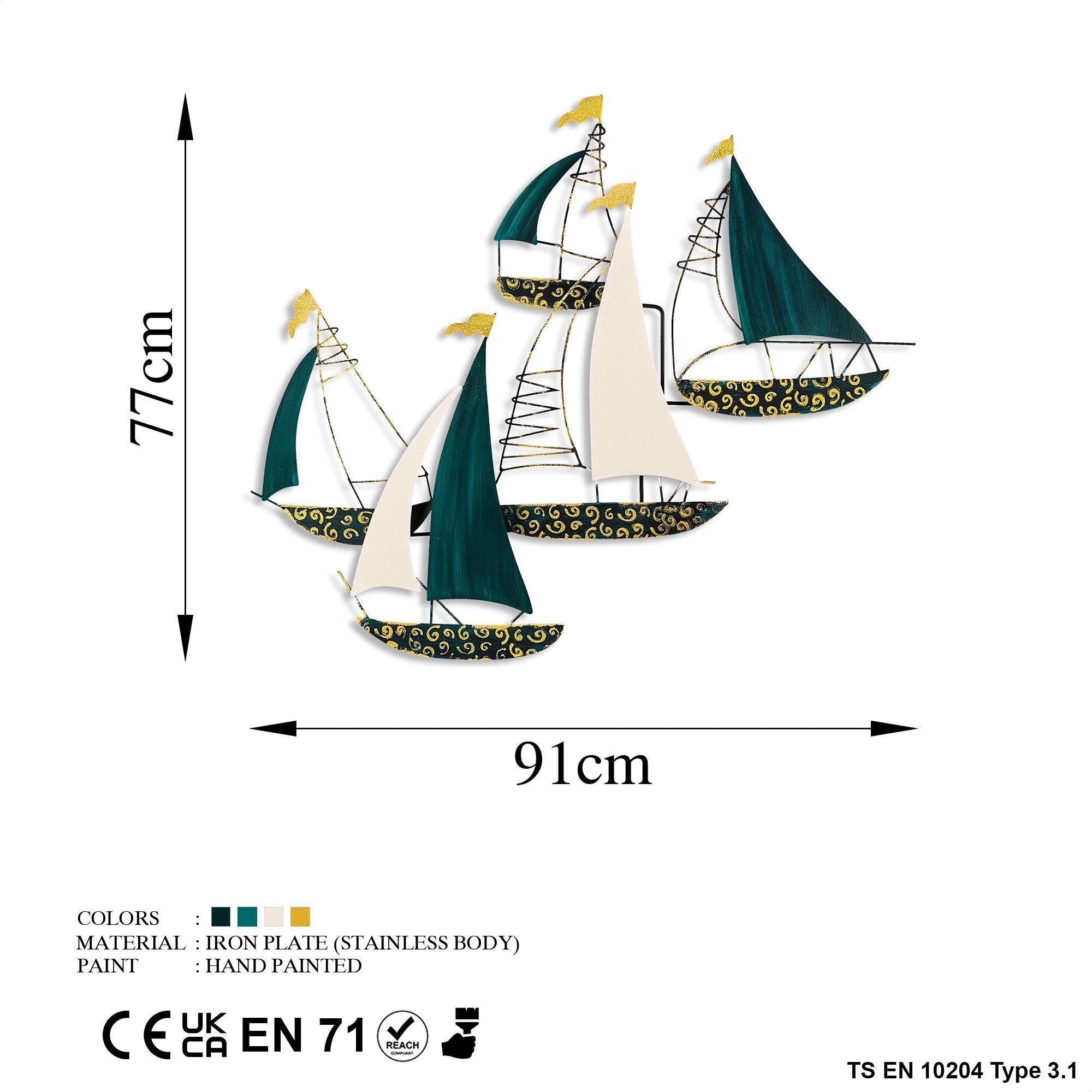 BYS-063-A Dekoratif Metal Duvar Tablosu | ByLamp