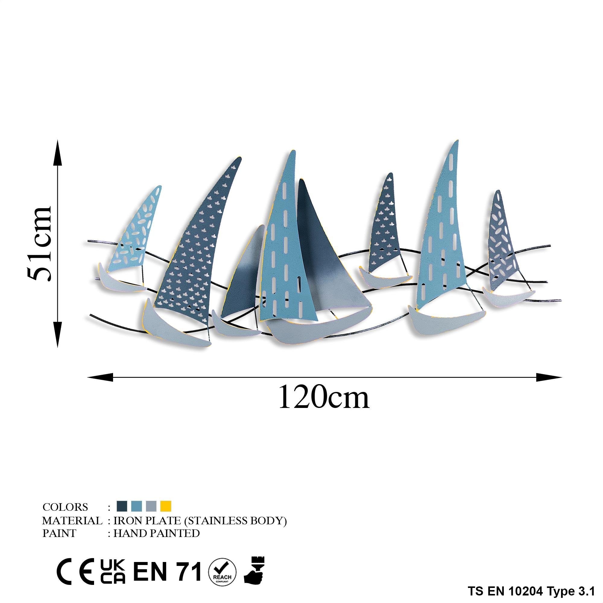 BYS-066-B Dekoratif Metal Duvar Tablosu | ByLamp