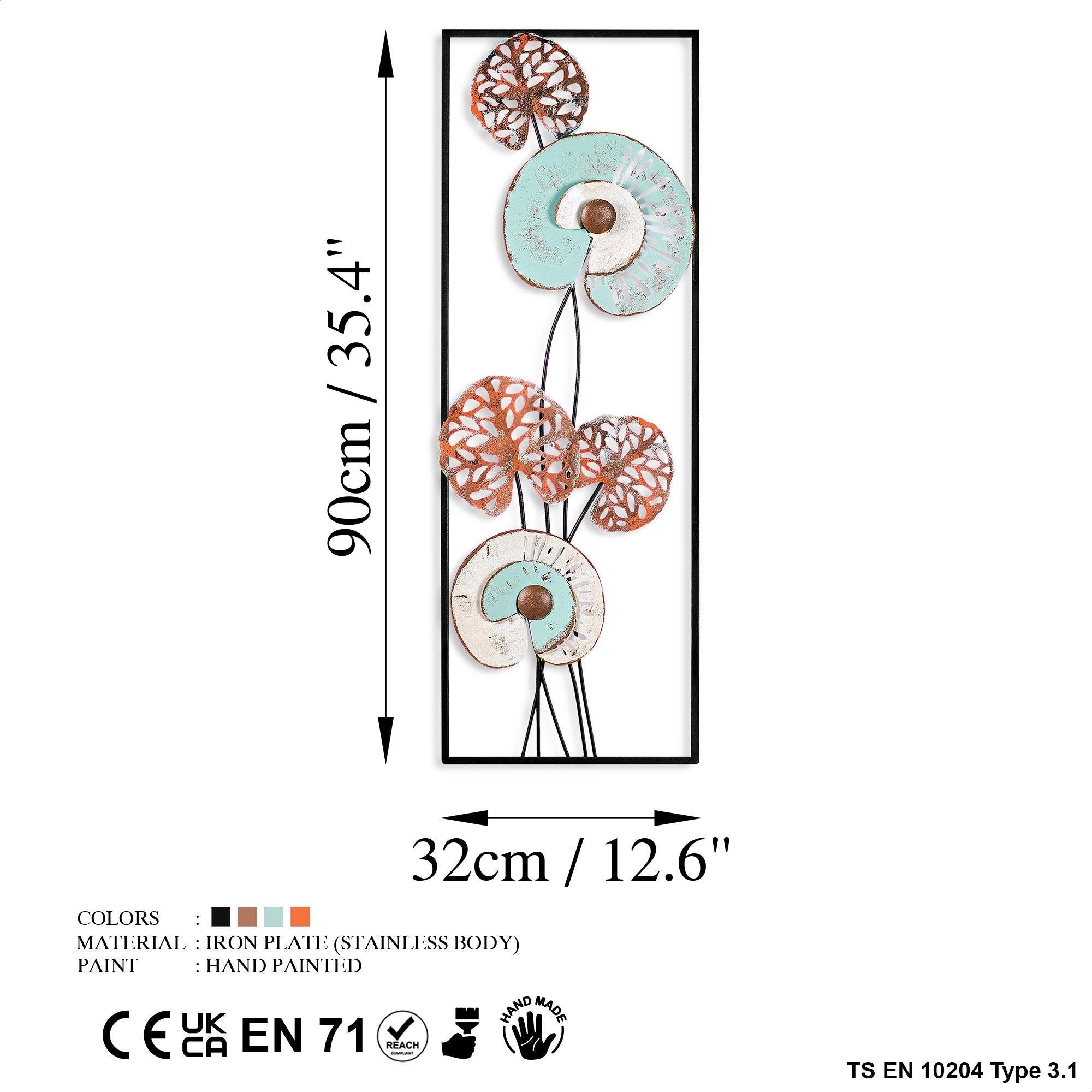 BYS-078-A Dekoratif Metal Duvar Tablosu | ByLamp