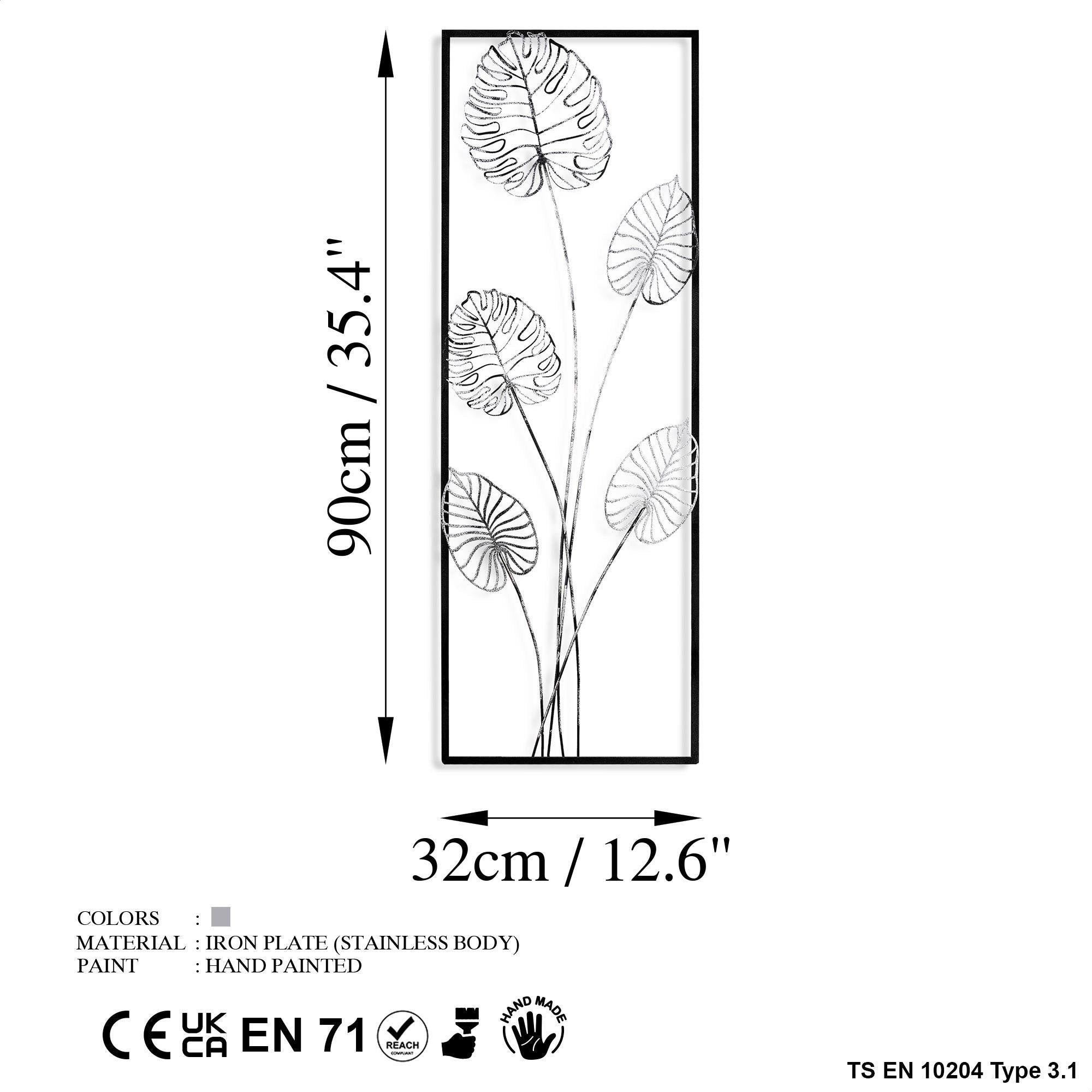 BYS-080-B Dekoratif Metal Duvar Tablosu | ByLamp