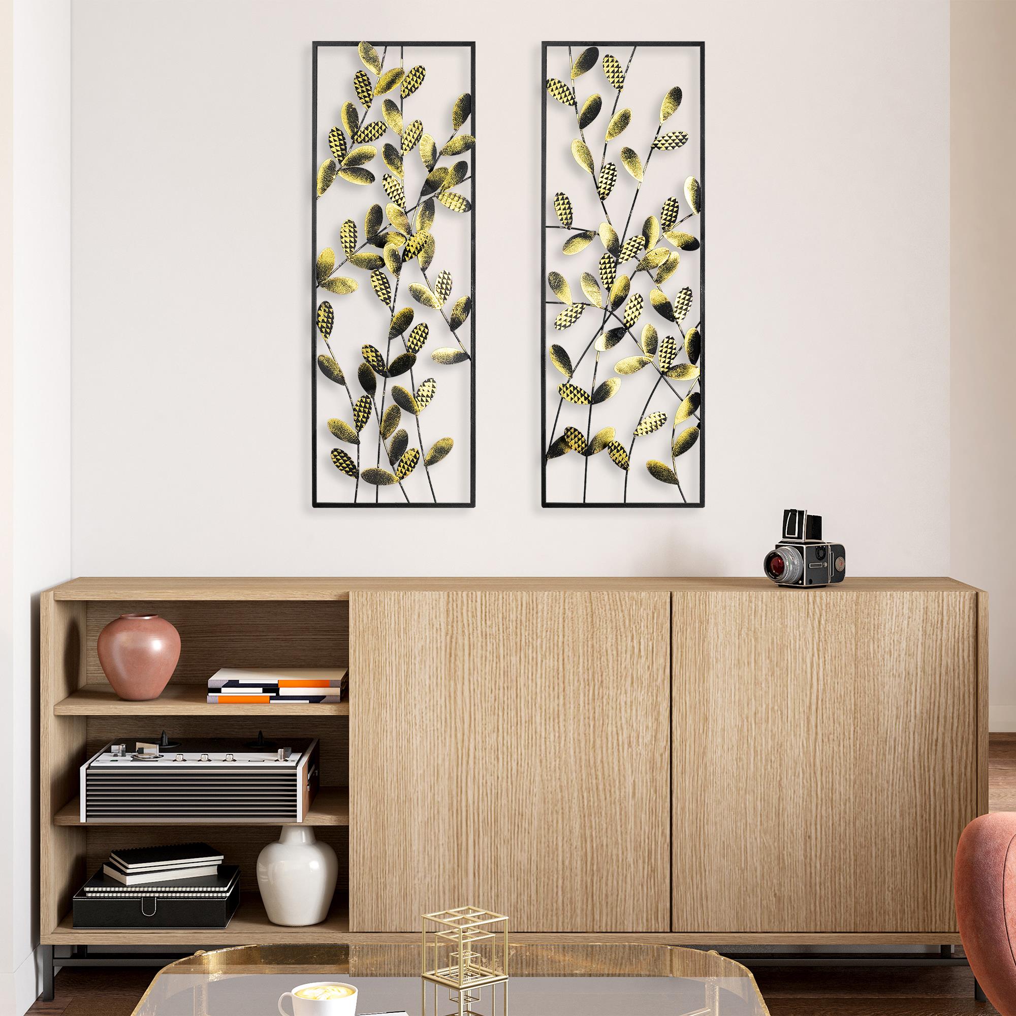 BYS-094-A Dekoratif 2'li Metal Duvar Tablosu | ByLamp