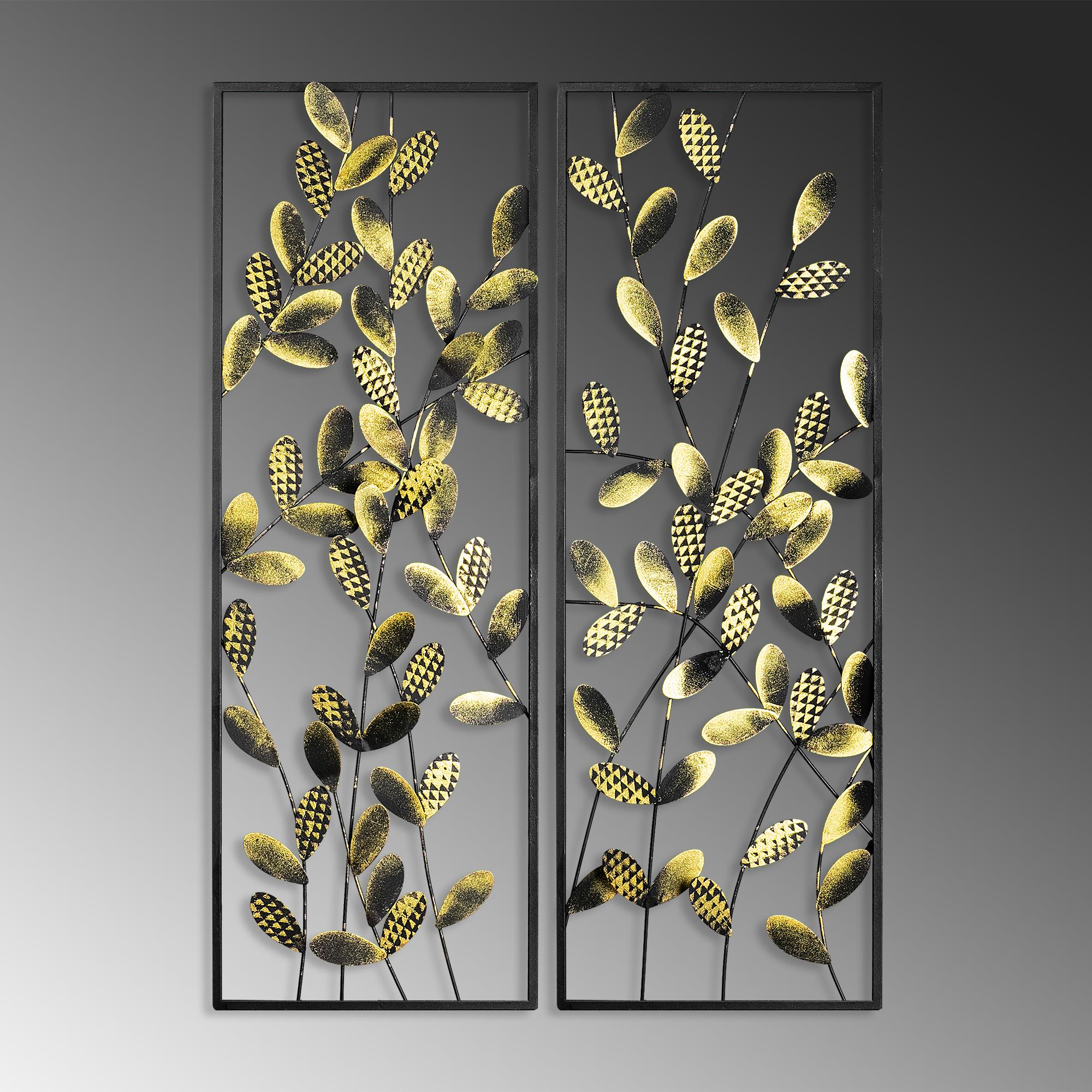 BYS-094-A Dekoratif 2'li Metal Duvar Tablosu | ByLamp