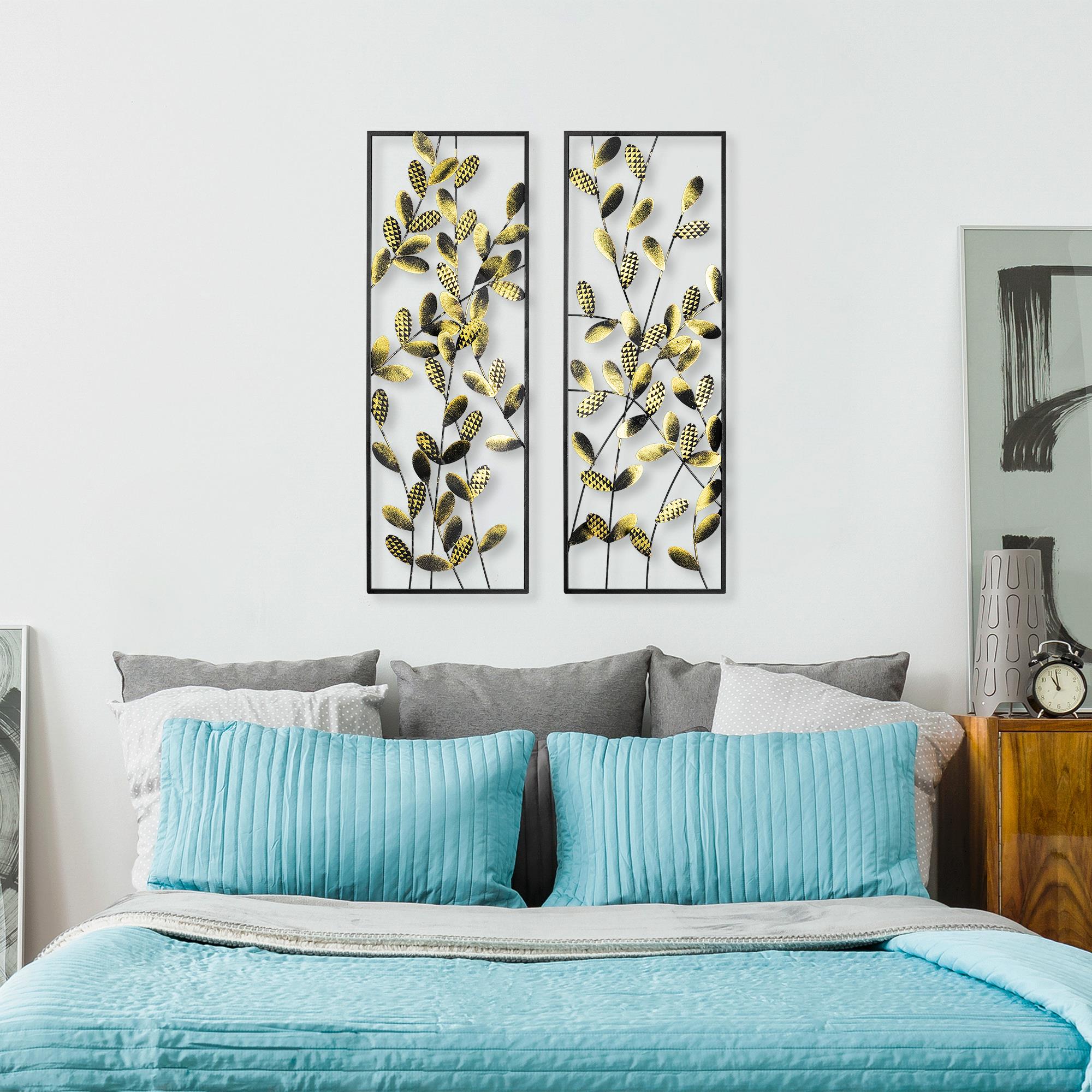 BYS-094-A Dekoratif 2'li Metal Duvar Tablosu | ByLamp