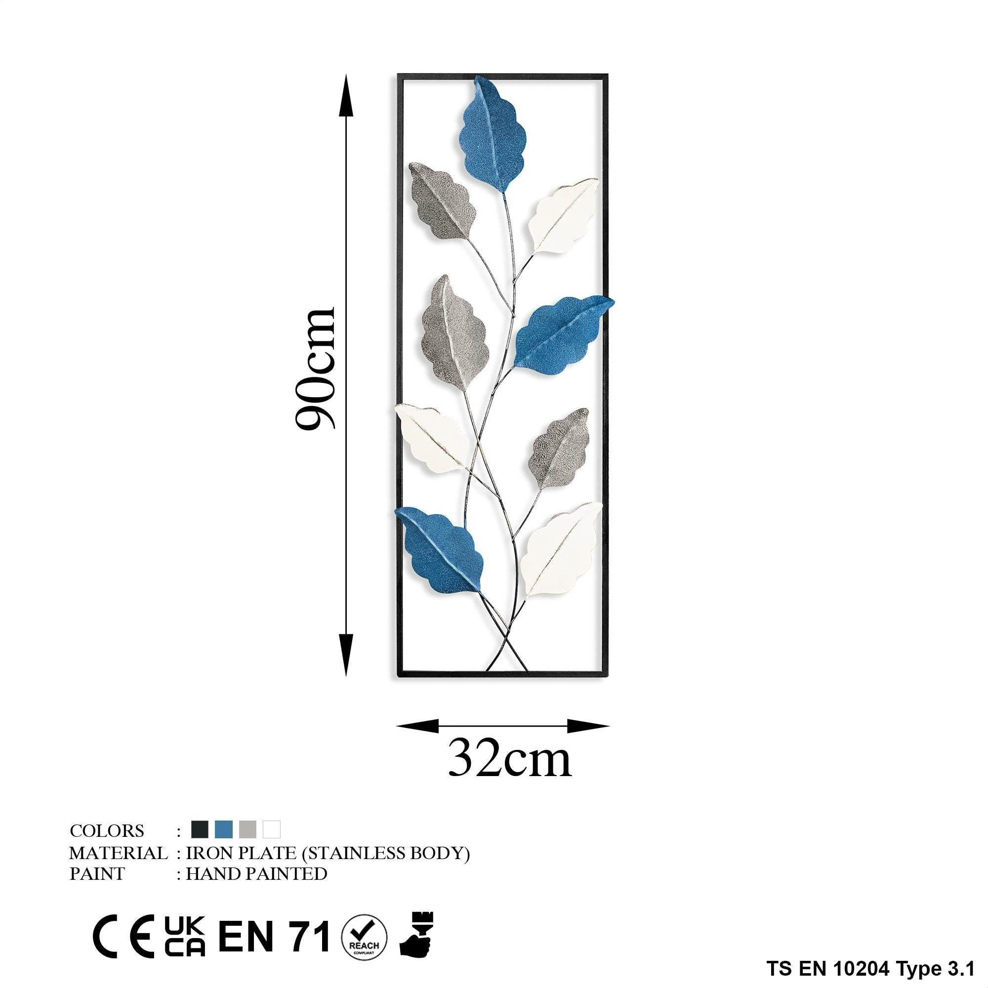 BYS-096-A Dekoratif Metal Duvar Tablosu | ByLamp