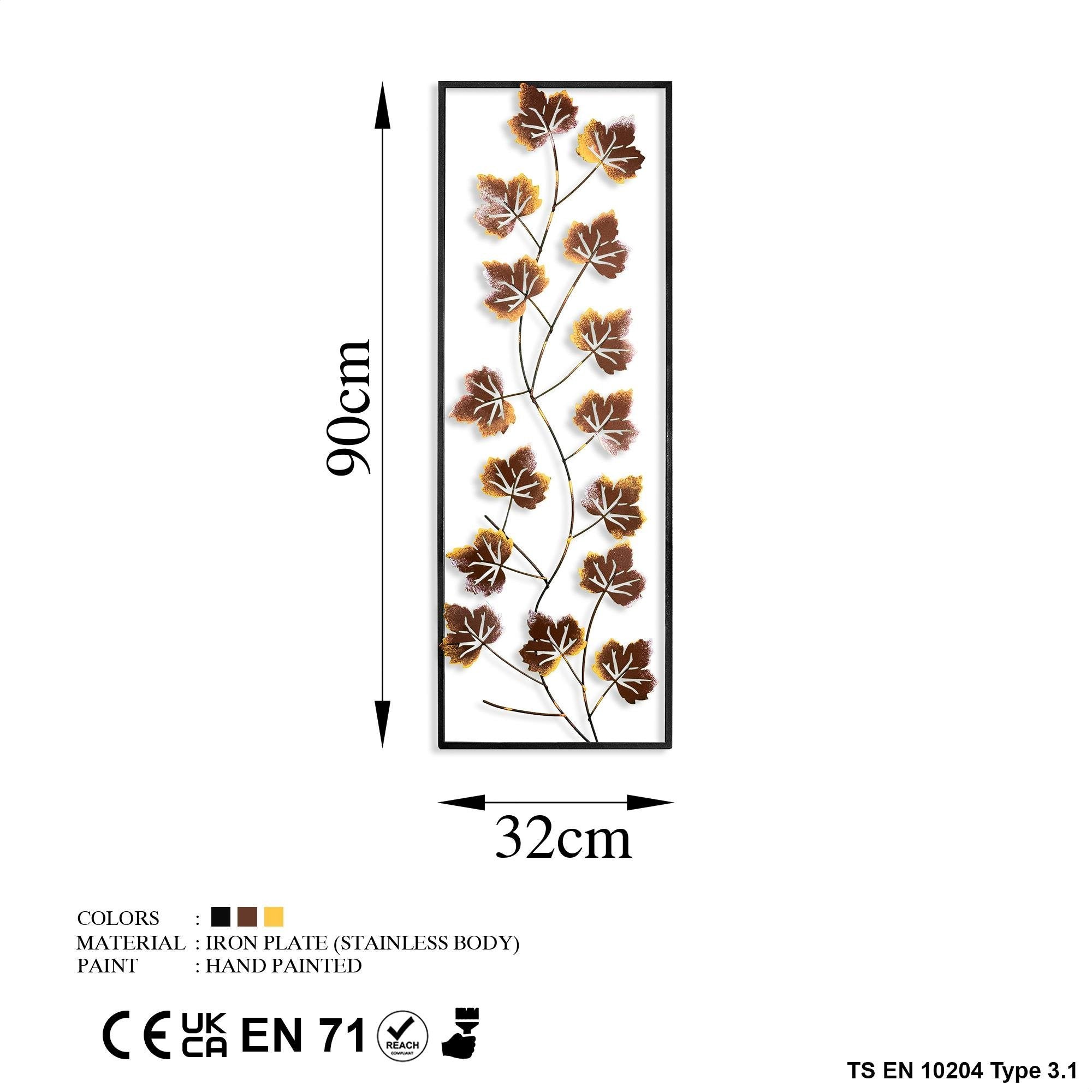 BYS-097-B Dekoratif Metal Duvar Tablosu | ByLamp