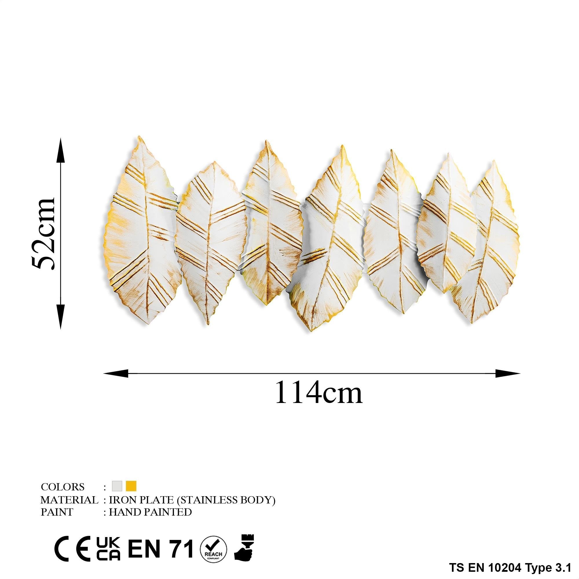 BYS-101-B Dekoratif Metal Duvar Tablosu | ByLamp