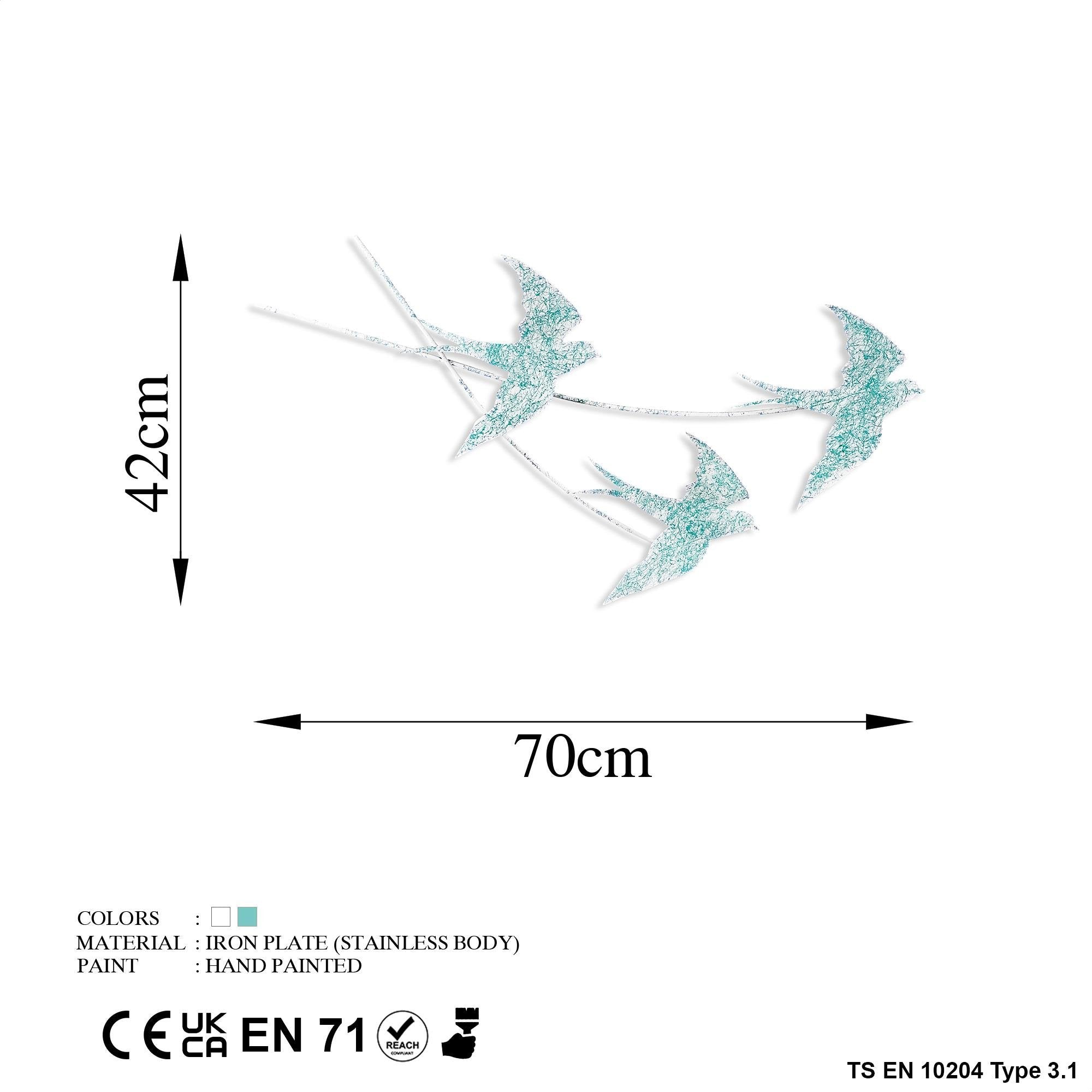 BYS-102-C Dekoratif Metal Duvar Tablosu | ByLamp