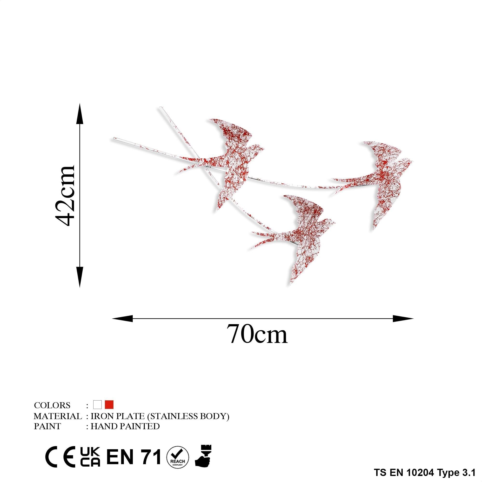 BYS-102-D Dekoratif Metal Duvar Tablosu | ByLamp