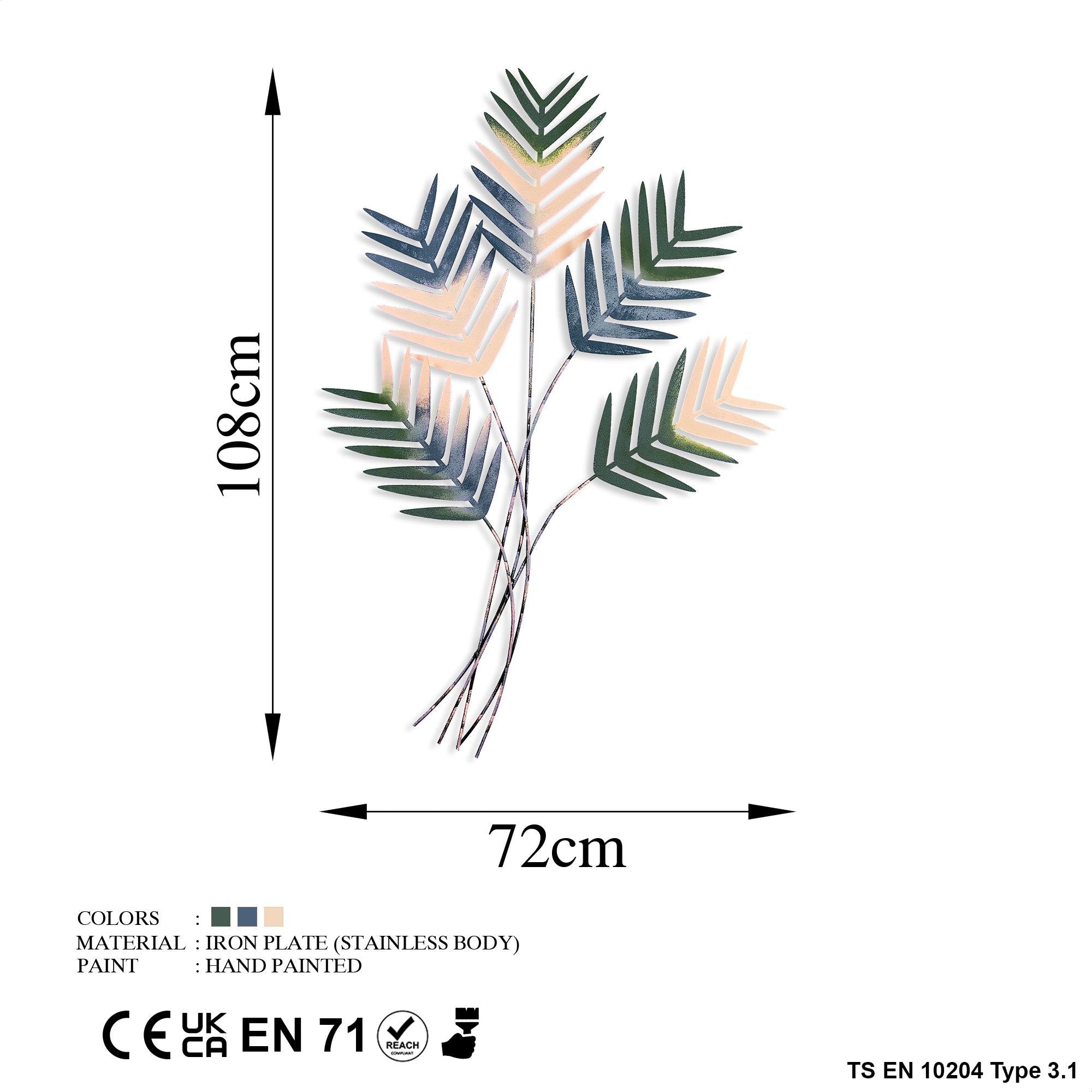 BYS-104-B Dekoratif Metal Duvar Tablosu | ByLamp