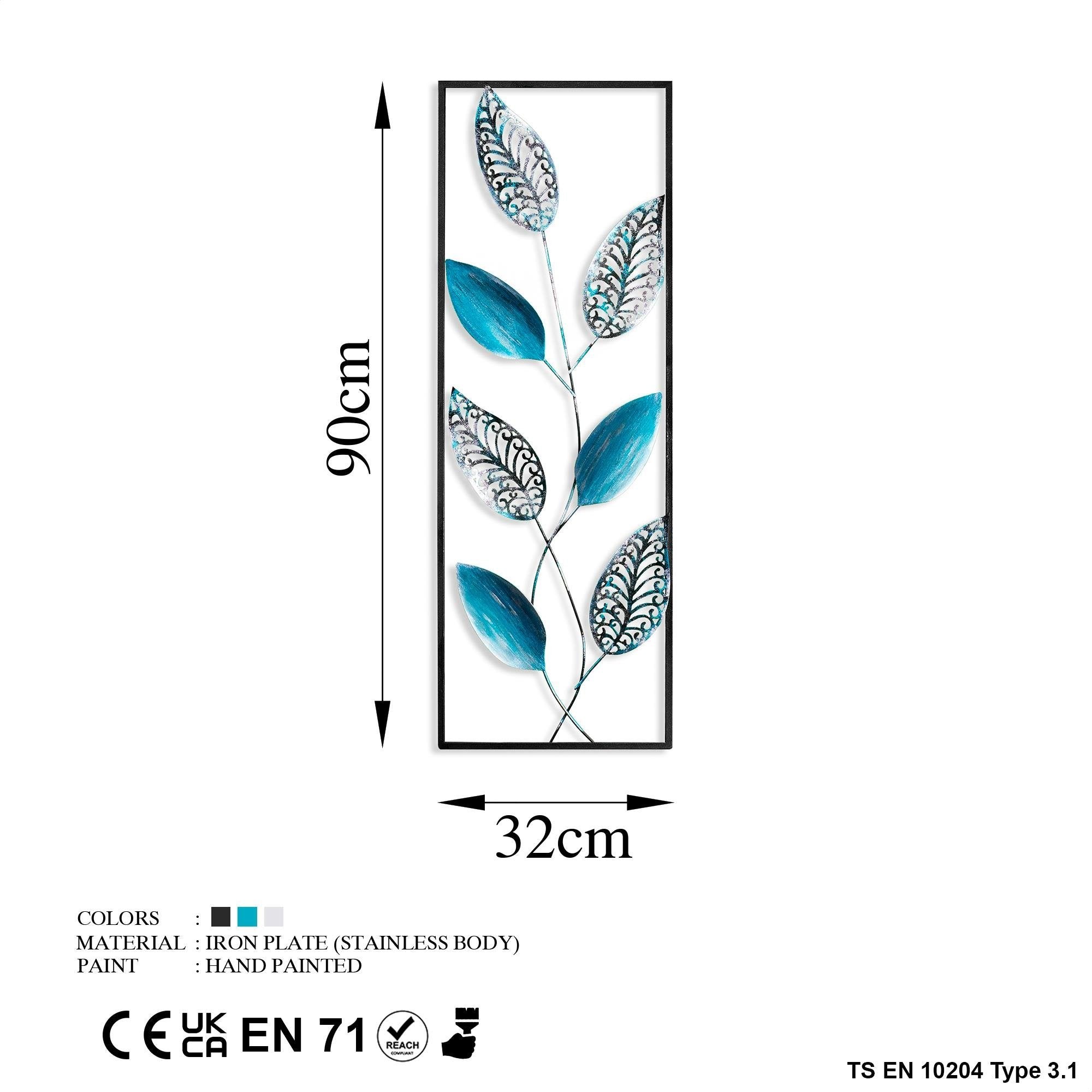 BYS-106-A Dekoratif Metal Duvar Tablosu | ByLamp