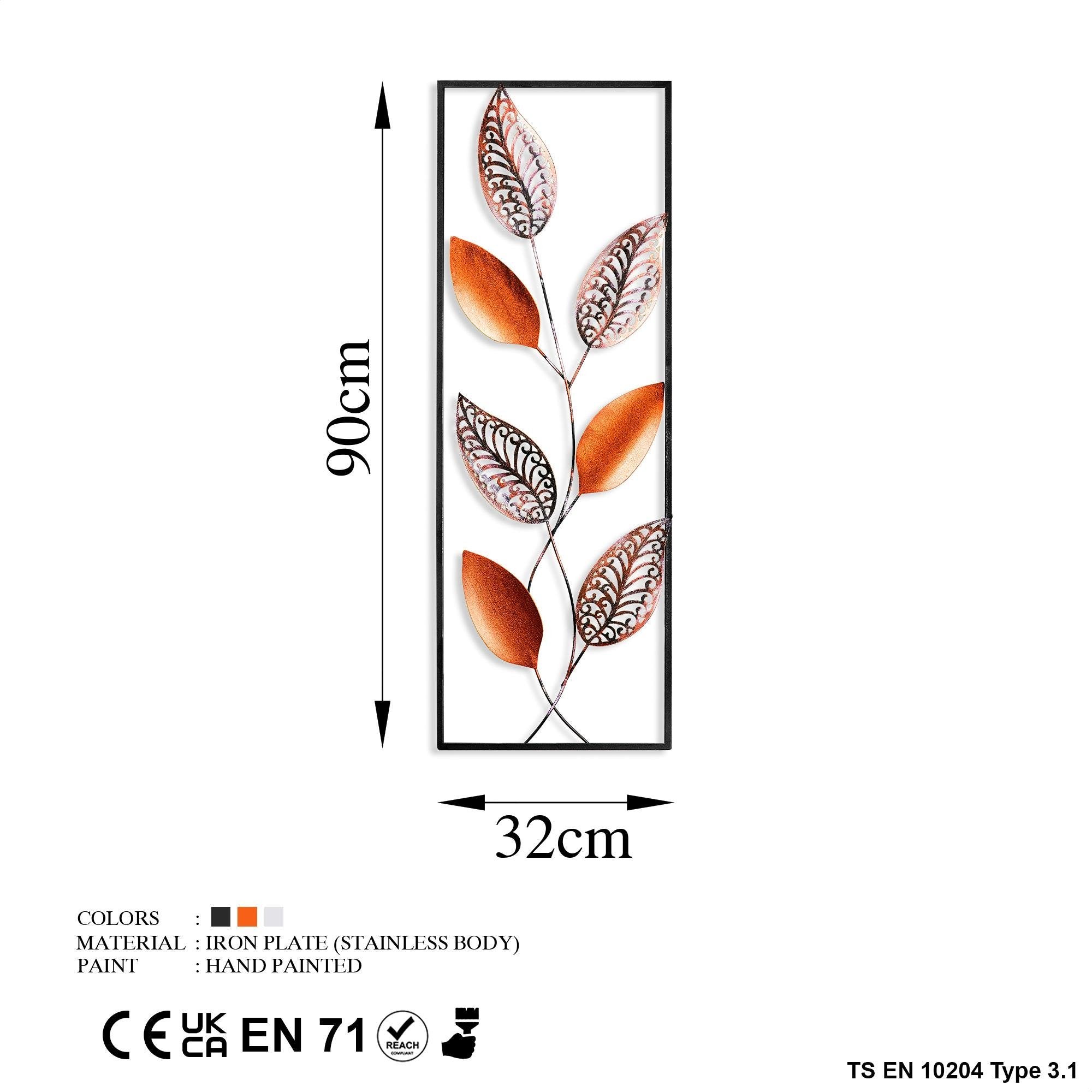 BYS-106-B Dekoratif Metal Duvar Tablosu | ByLamp