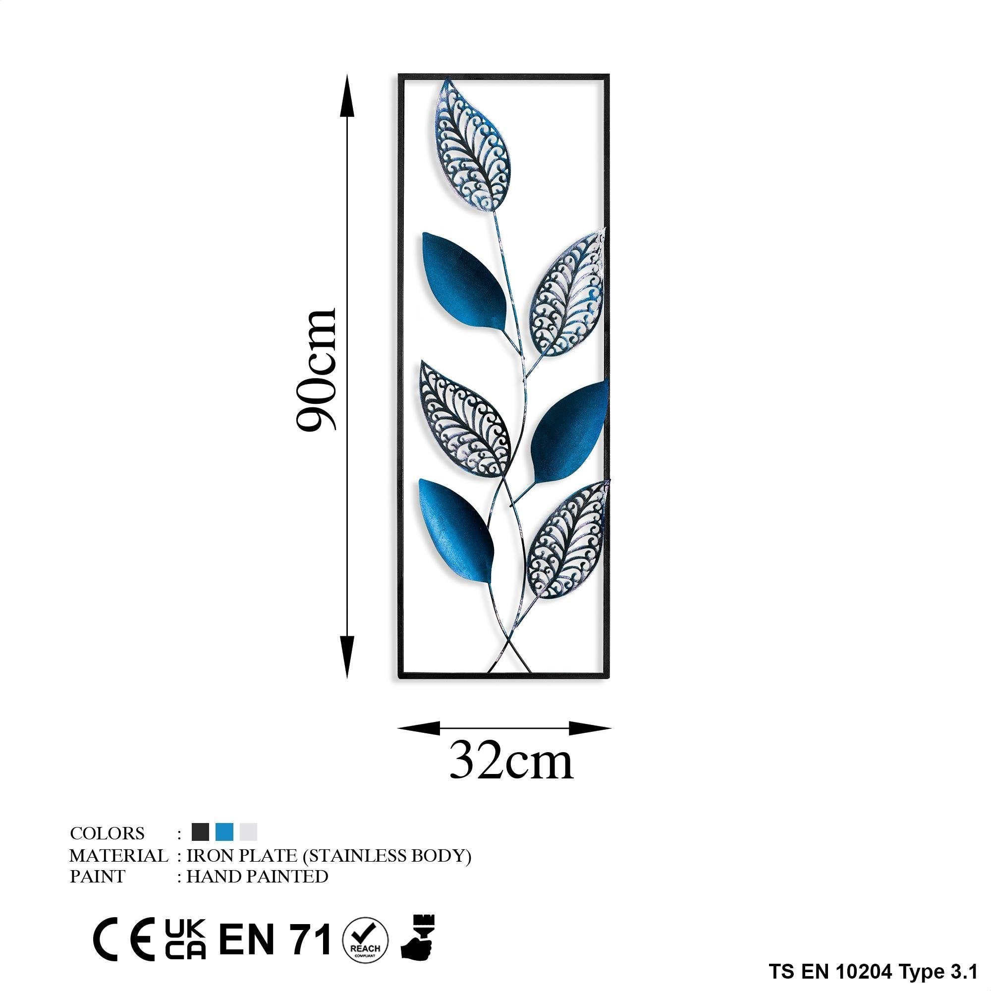 BYS-106 Dekoratif Metal Duvar Tablosu | ByLamp