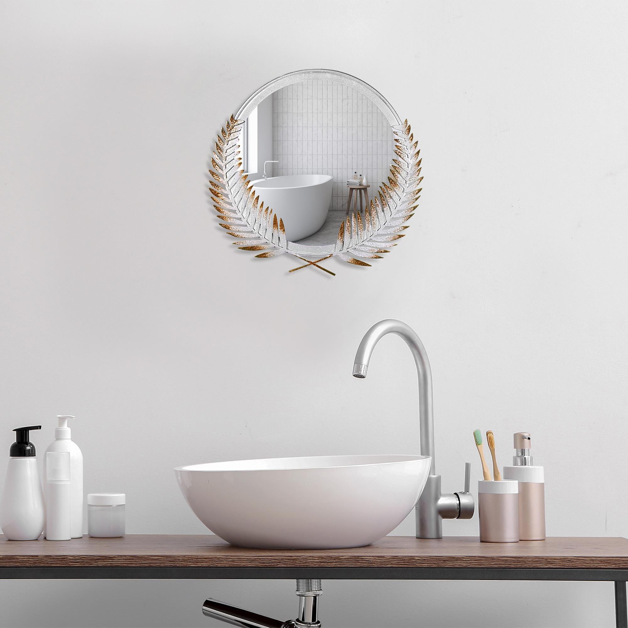 BYS-110-B Dekoratif Metal Duvar Aynası | ByLamp