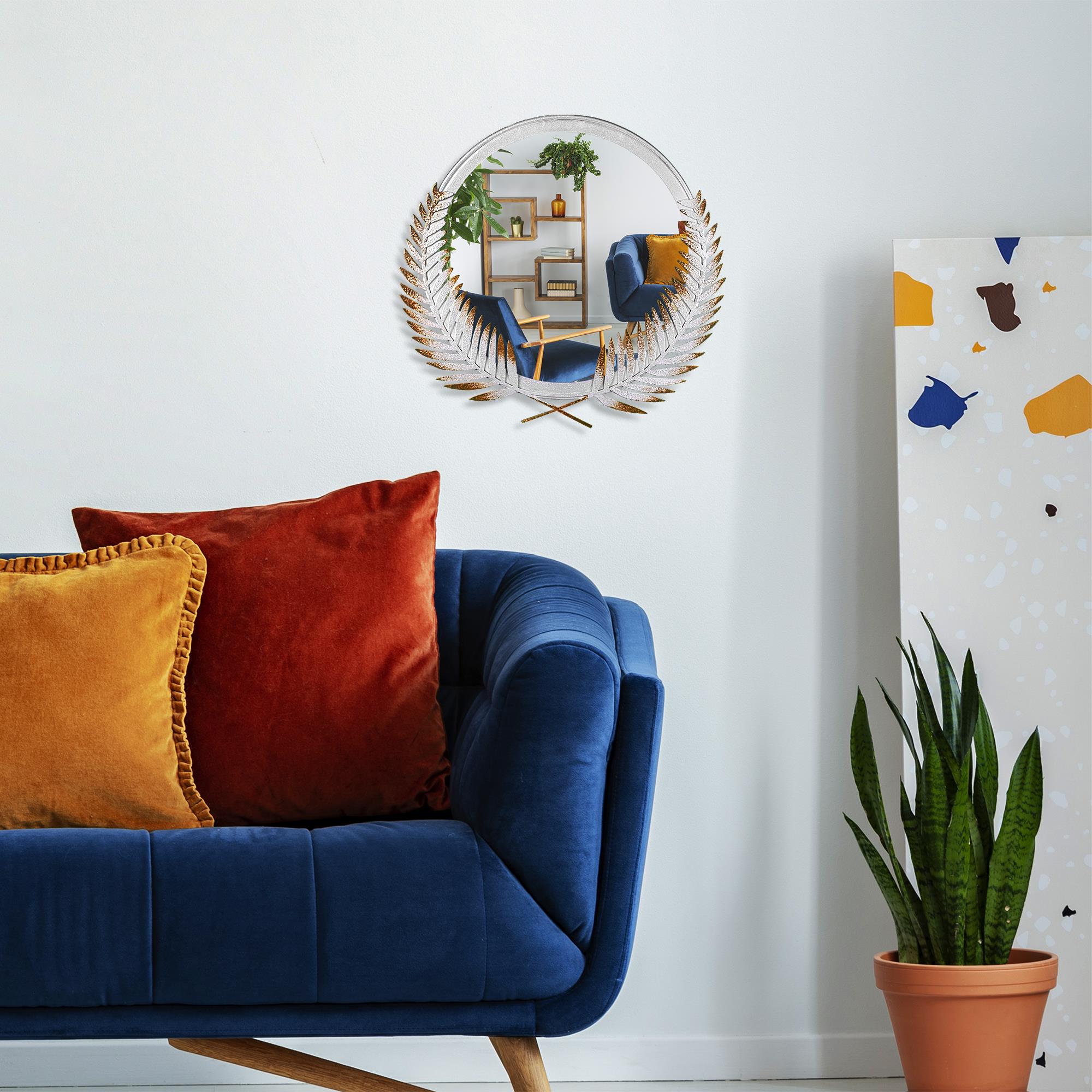 BYS-110-B Dekoratif Metal Duvar Aynası | ByLamp