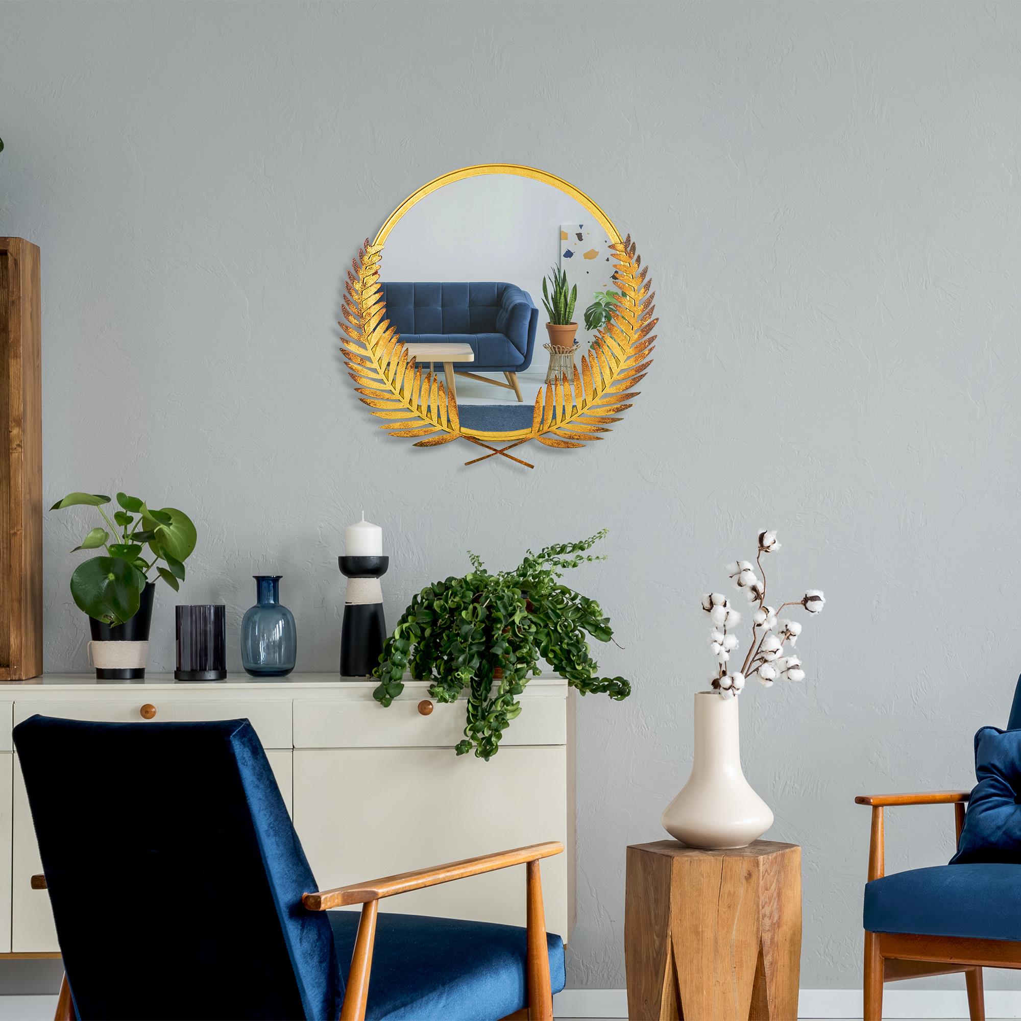 BYS-111 Dekoratif Metal Duvar Aynası | ByLamp