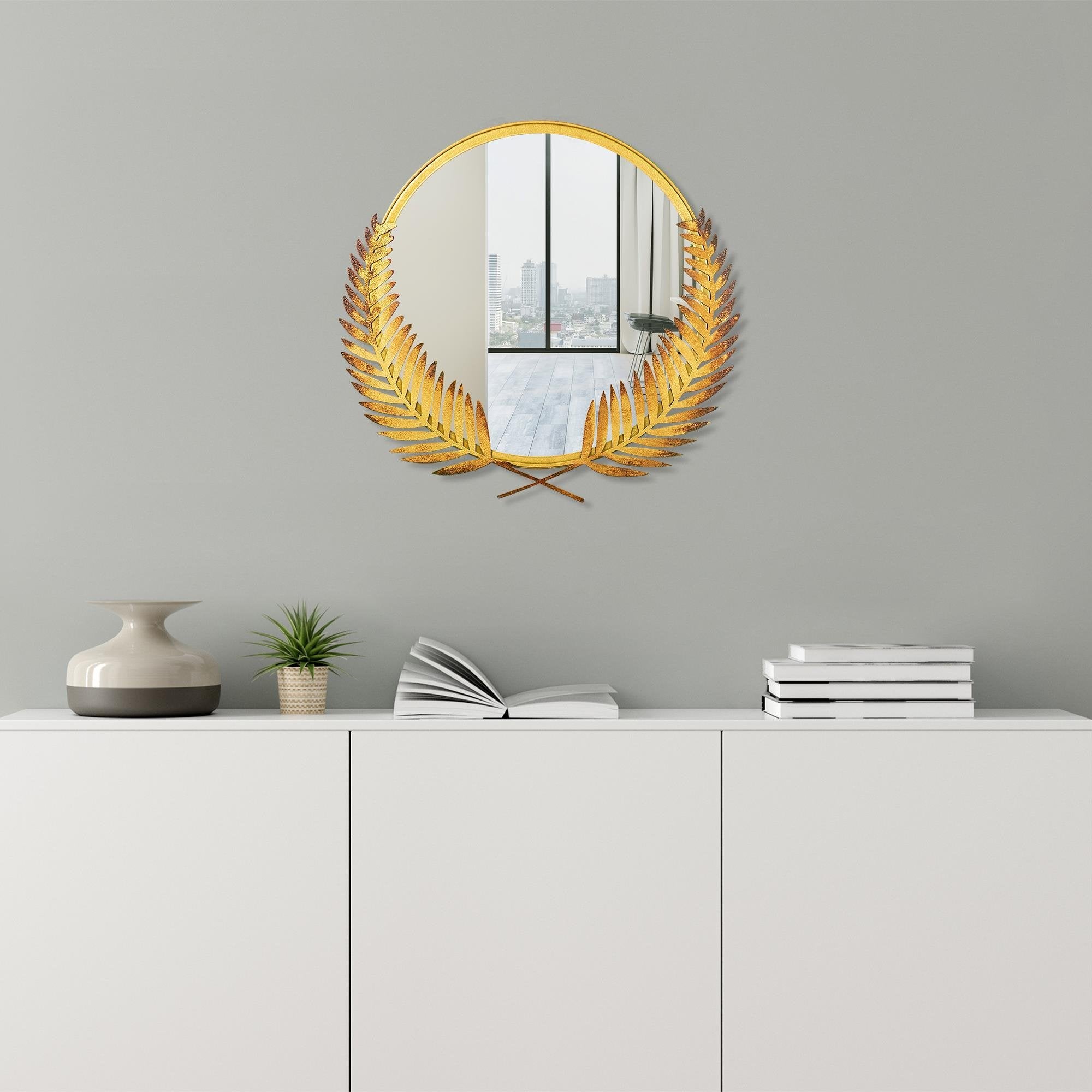 BYS-111 Dekoratif Metal Duvar Aynası | ByLamp