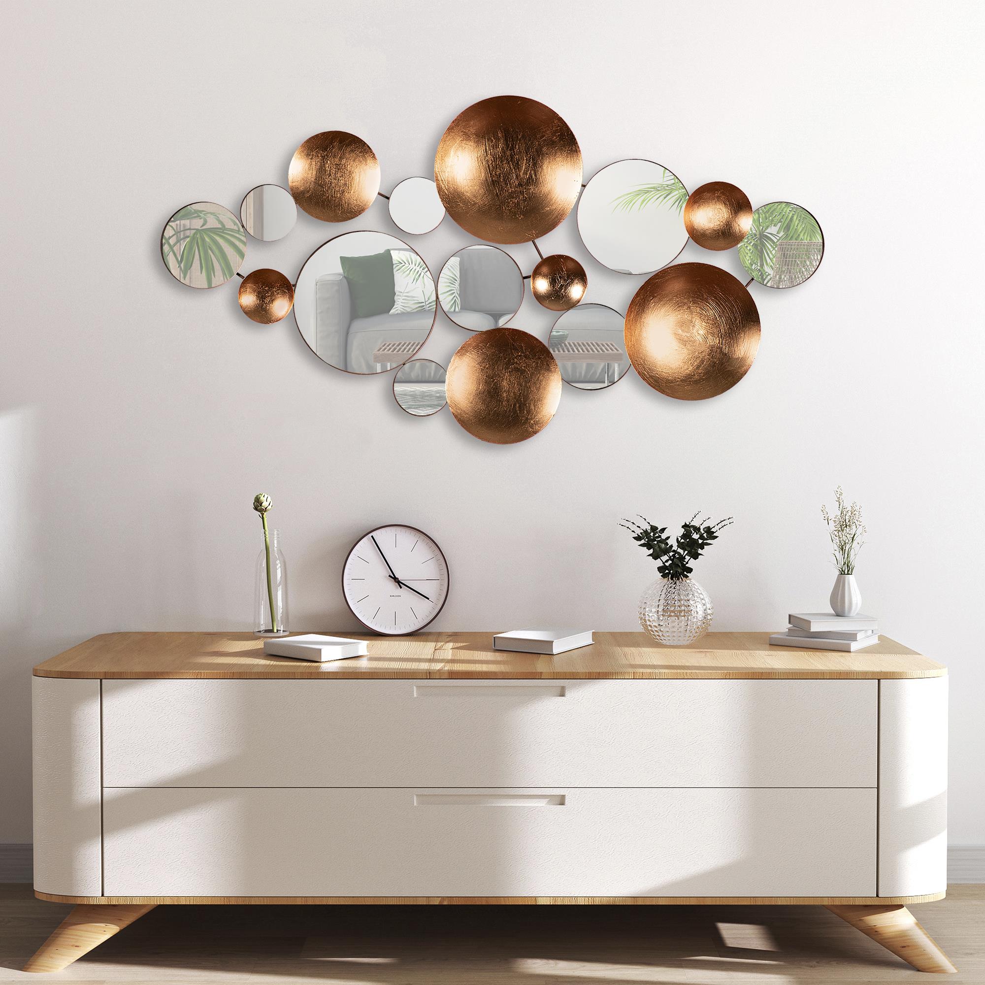 BYS-117-A Dekoratif Metal Duvar Aynası | ByLamp