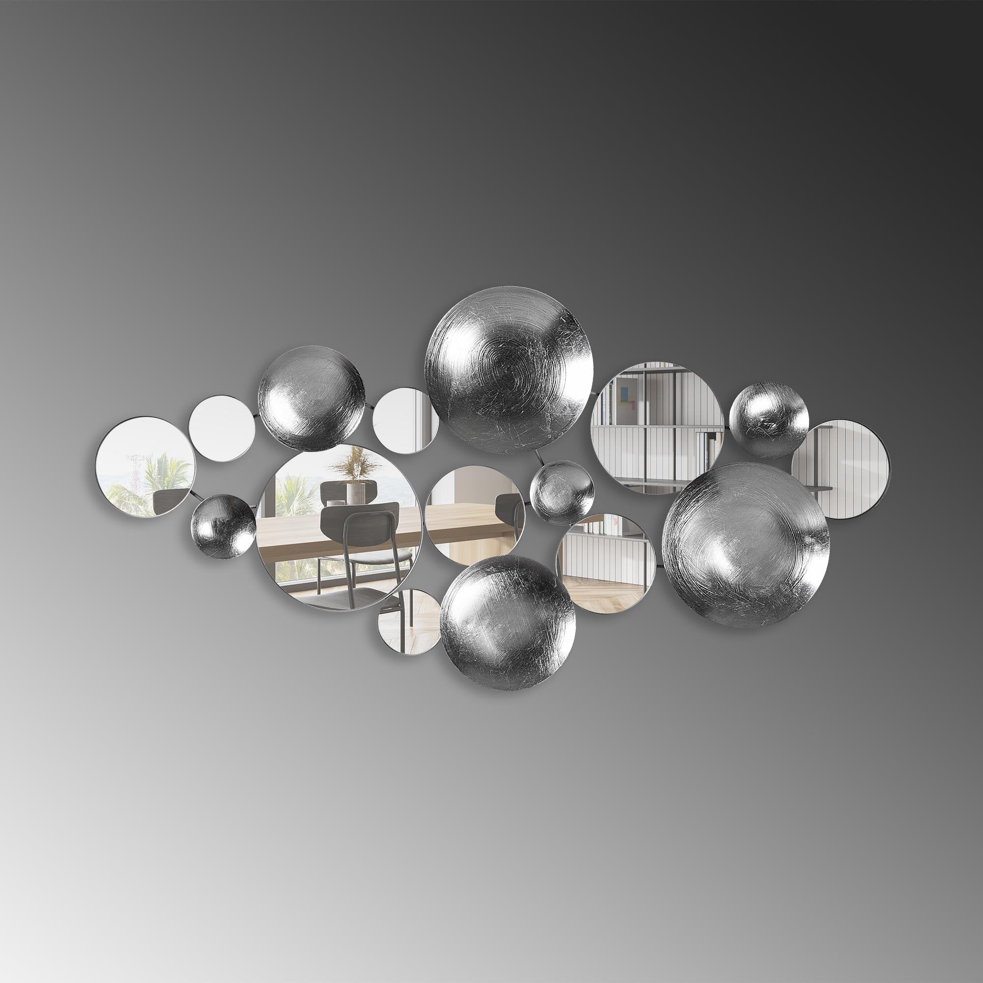 BYS-117-B Dekoratif Metal Duvar Aynası | ByLamp