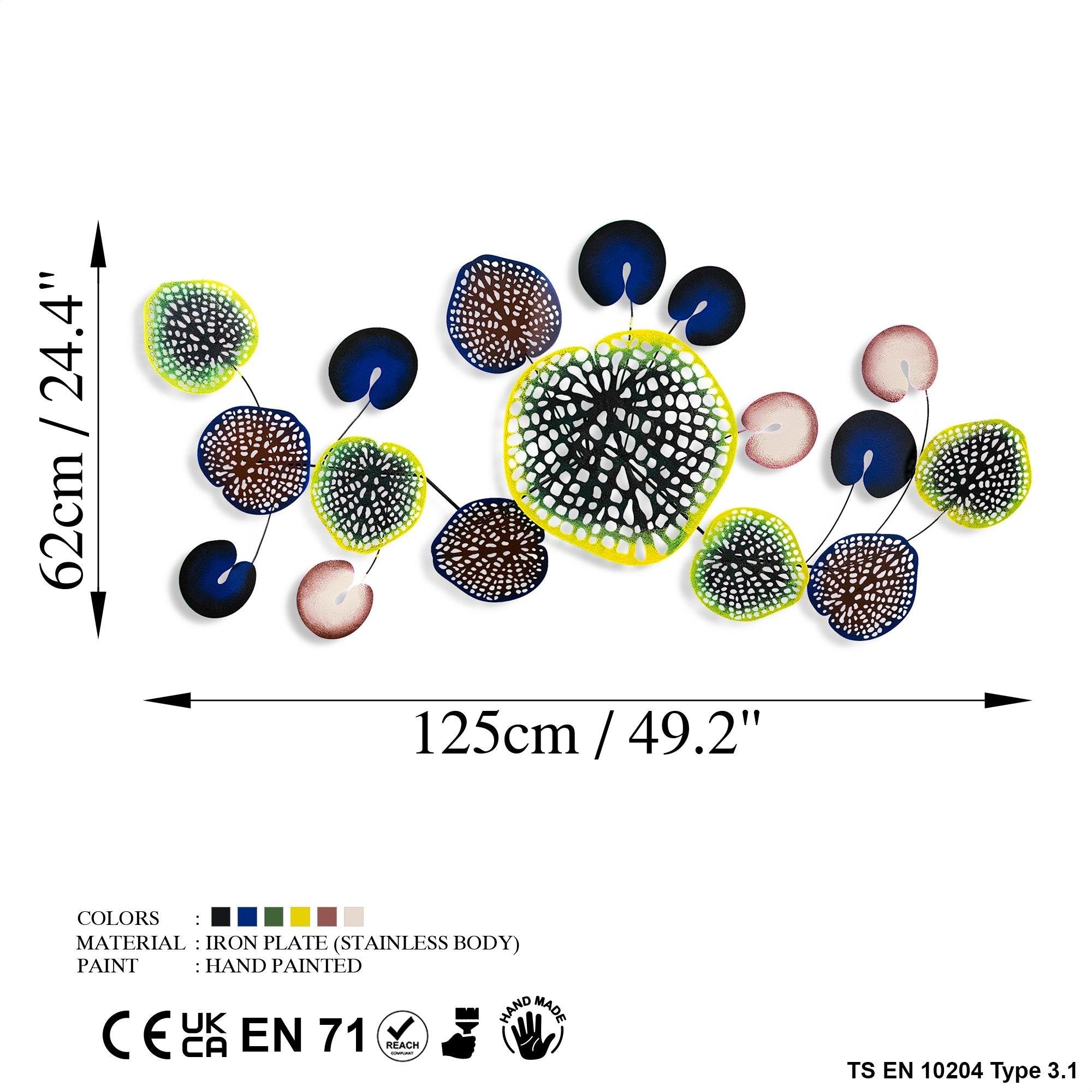 BYS-118-B Dekoratif Metal Duvar Tablosu | ByLamp