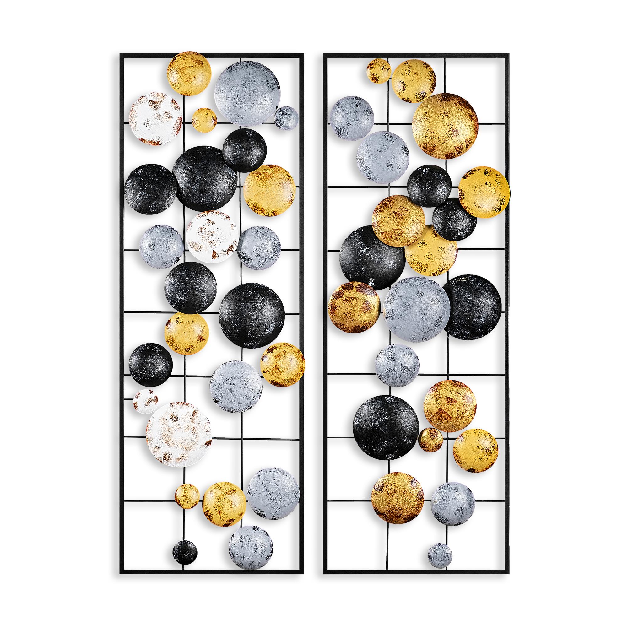 BYS-121-B Dekoratif 2'li Metal Duvar Tablosu | ByLamp