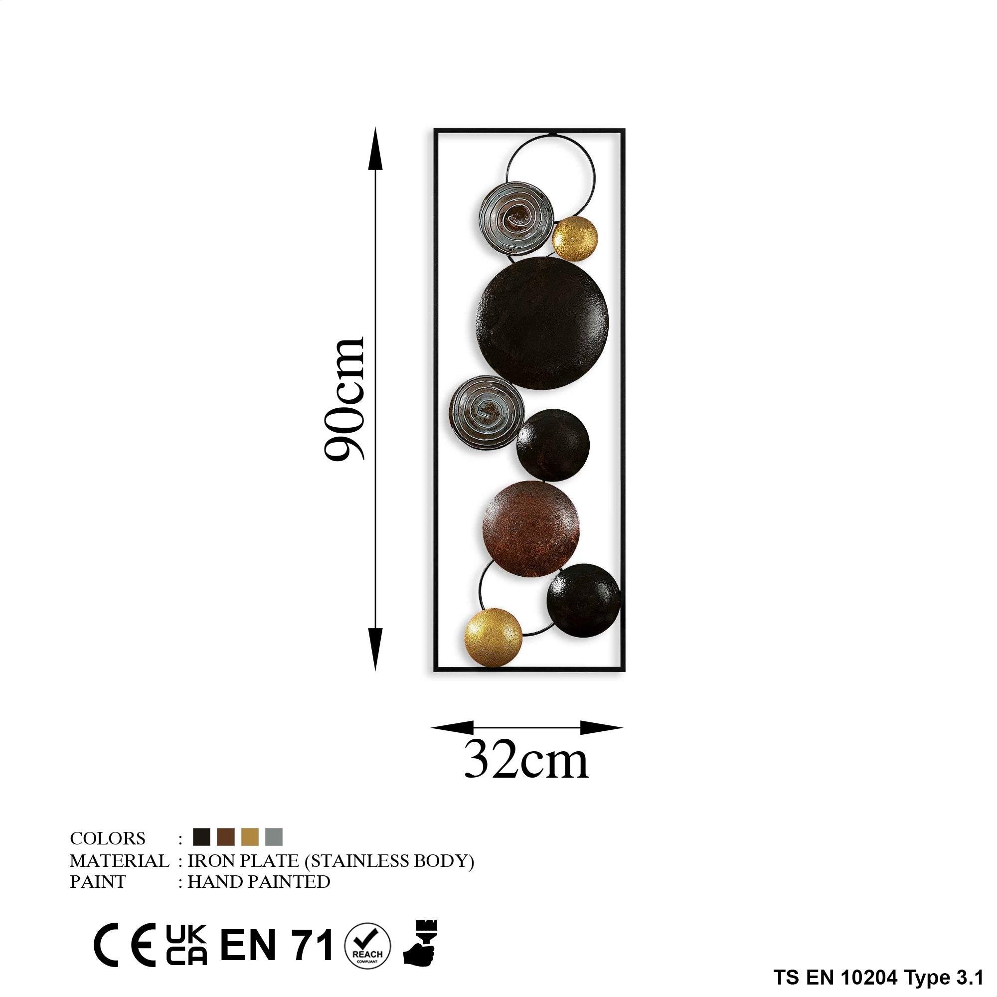 BYS-122 Dekoratif Metal Duvar Tablosu | ByLamp