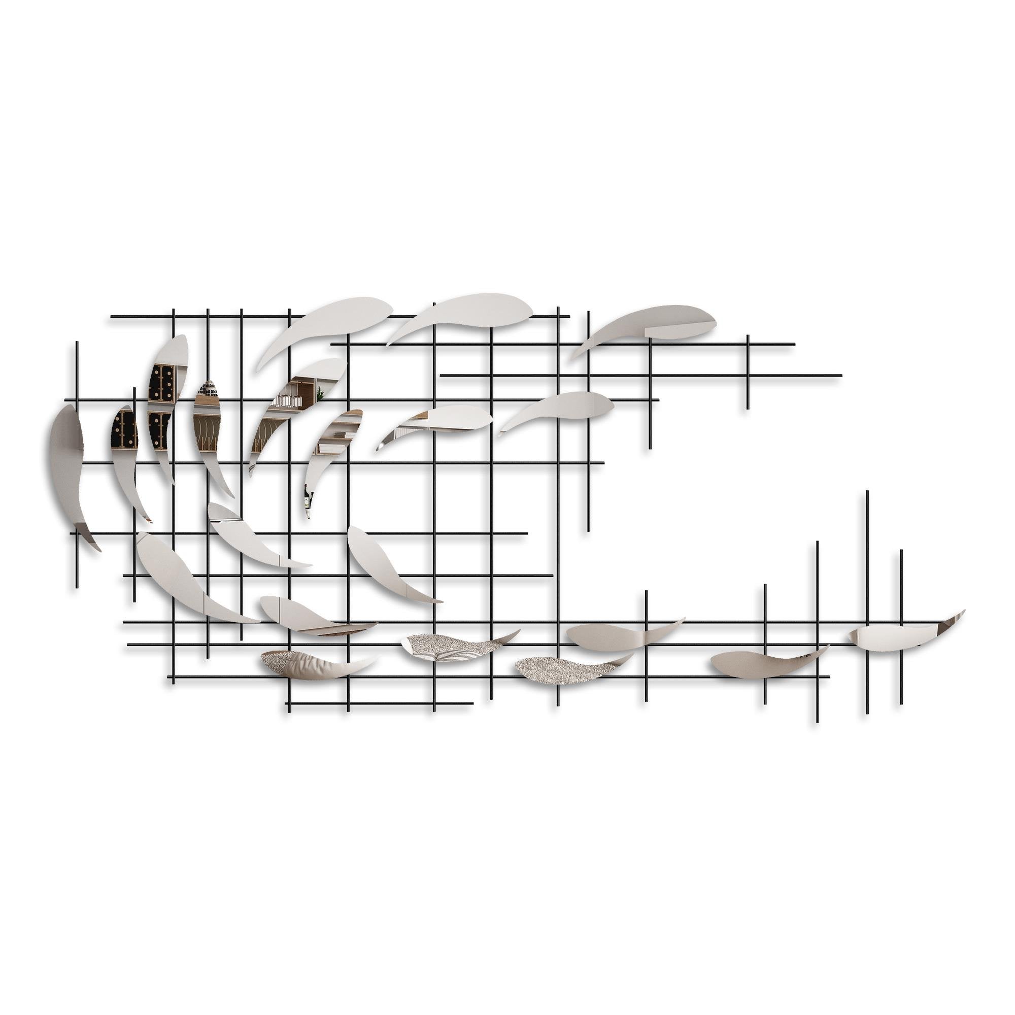 BYS-126-B Dekoratif Metal Duvar Tablosu | ByLamp