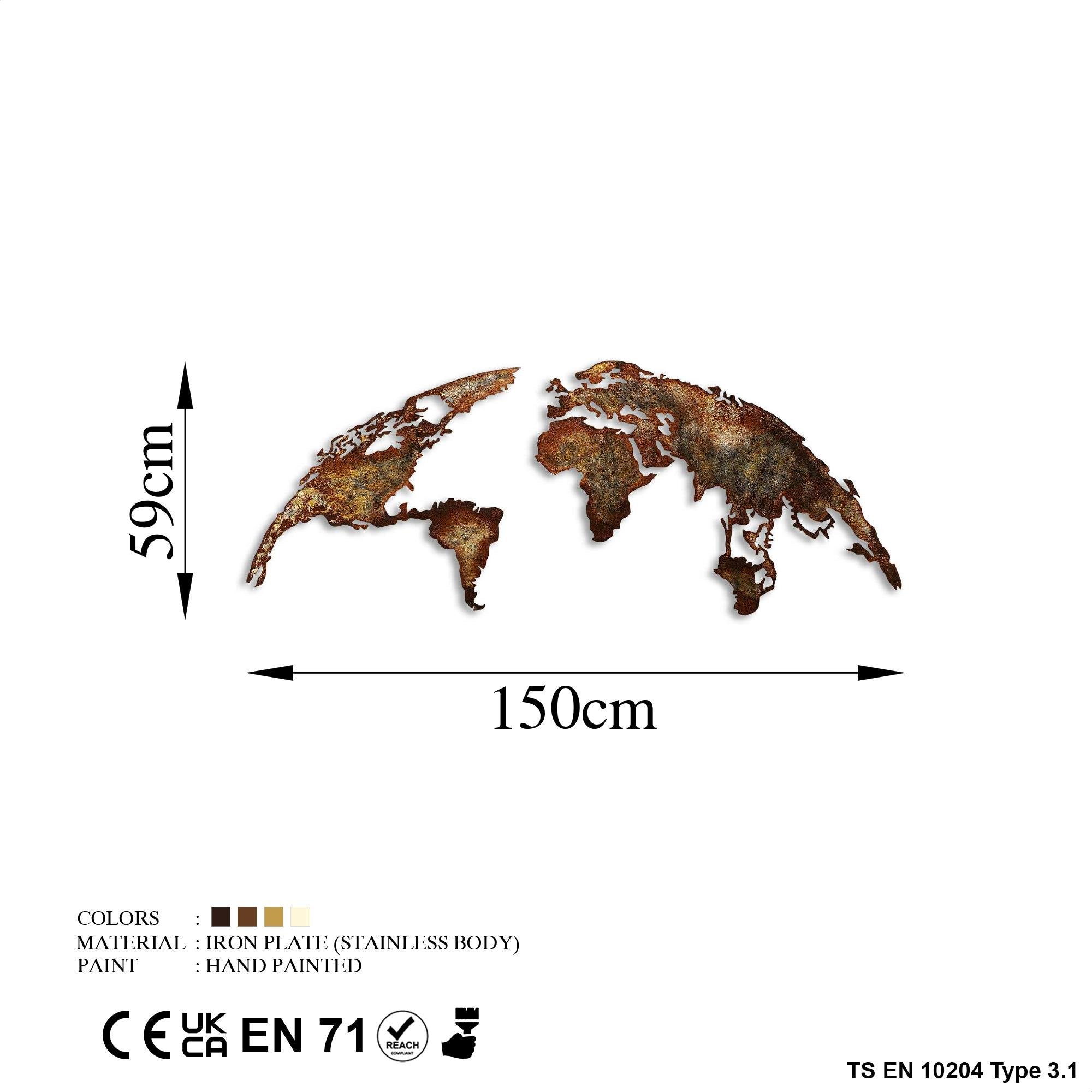 BYS-127-A Dekoratif Metal Duvar Tablosu | ByLamp