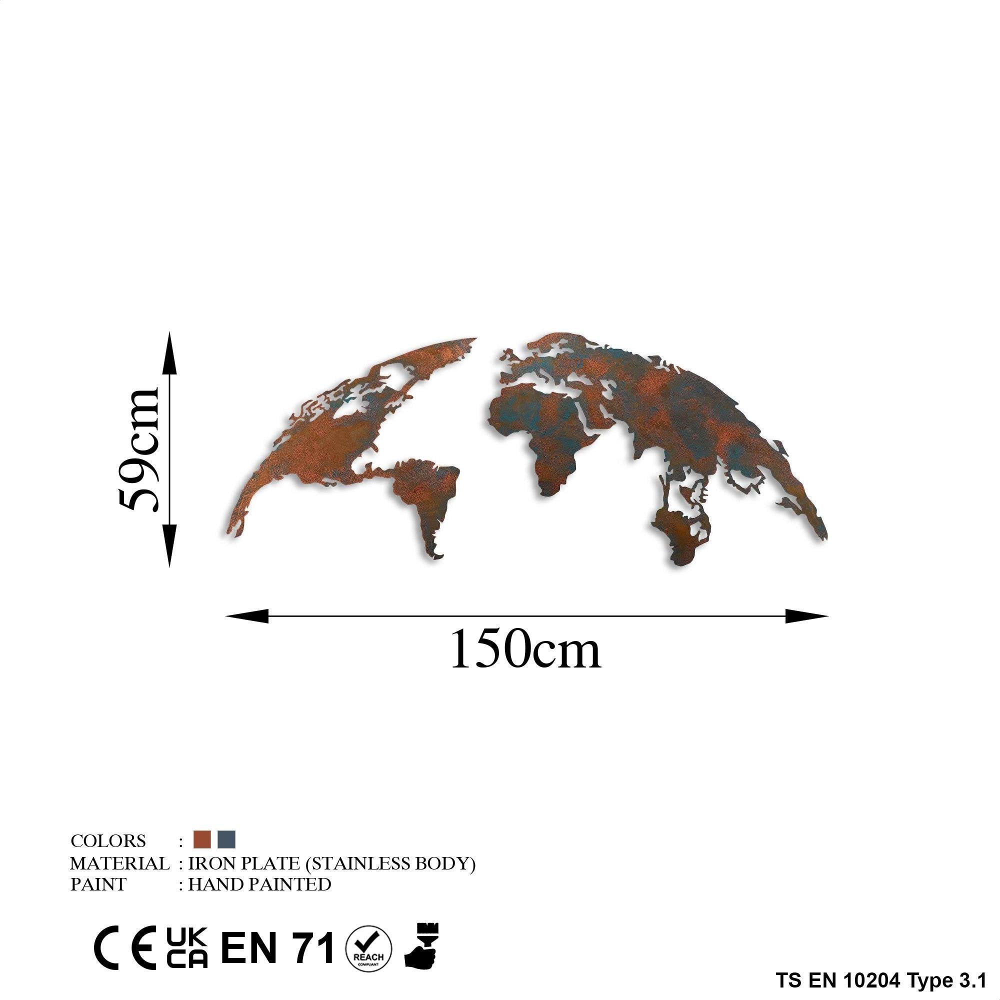 BYS-127-B Dekoratif Metal Duvar Tablosu | ByLamp