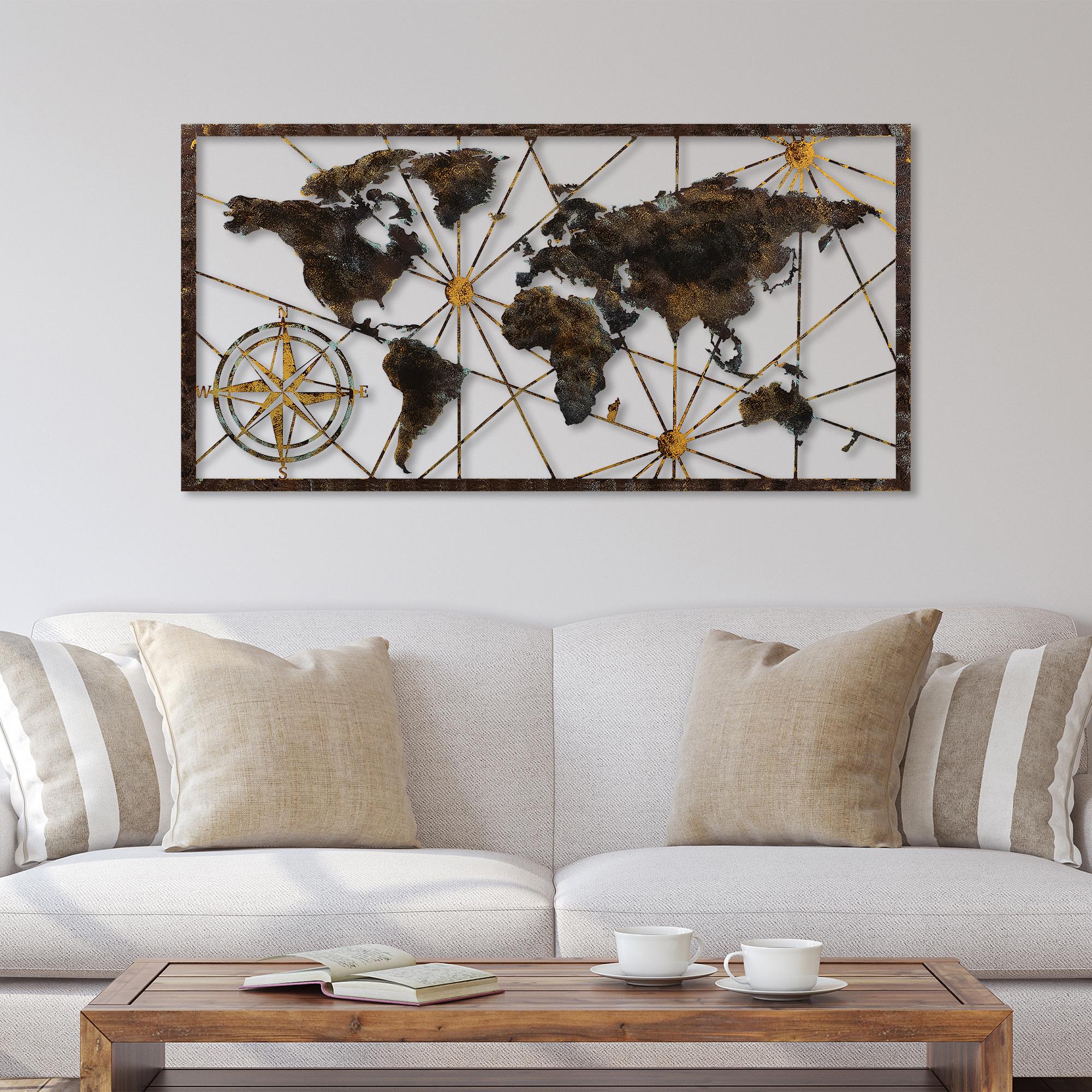 BYS-132-A Dekoratif Metal Duvar Tablosu | ByLamp