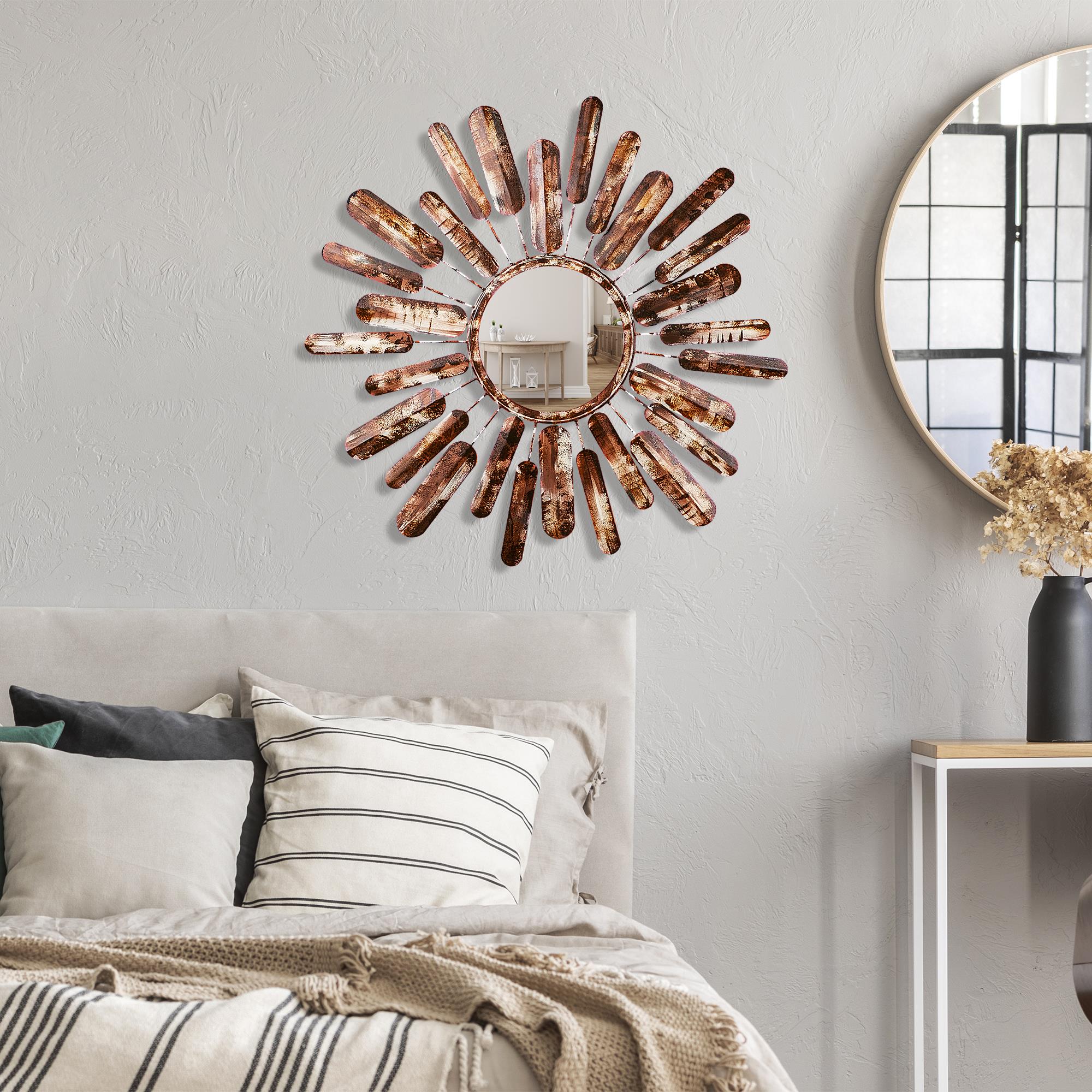 BYS-135-A Dekoratif Metal Duvar Aynası | ByLamp