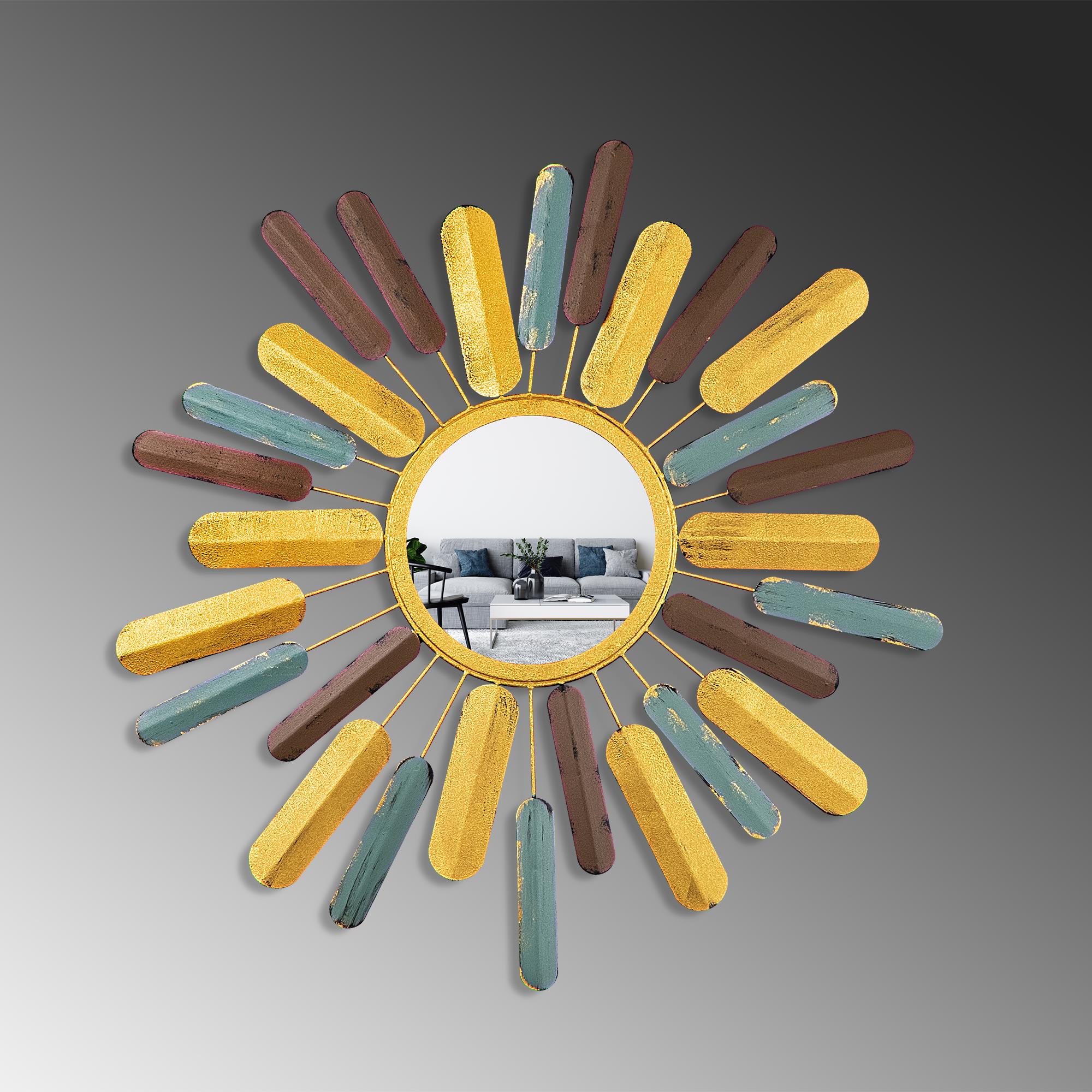 BYS-135 Dekoratif Metal Duvar Aynası | ByLamp