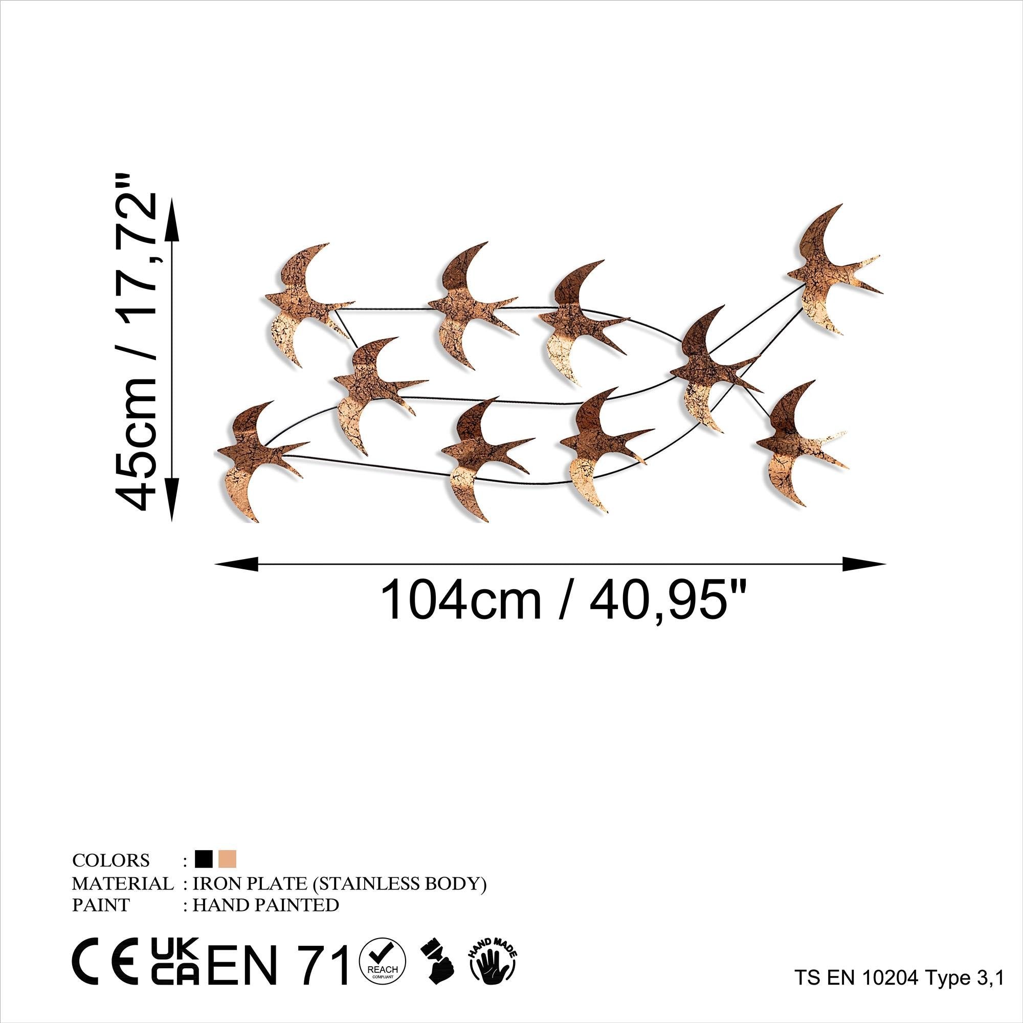 BYS-145 Dekoratif Metal Duvar Tablosu | ByLamp