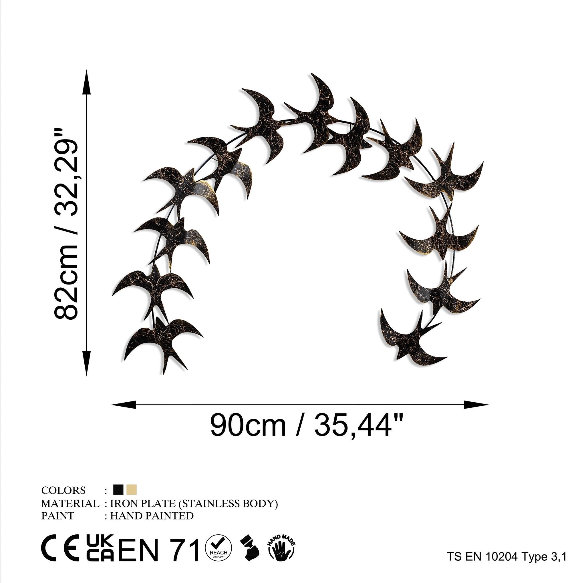 BYS-148 Dekoratif Metal Duvar Tablosu | ByLamp