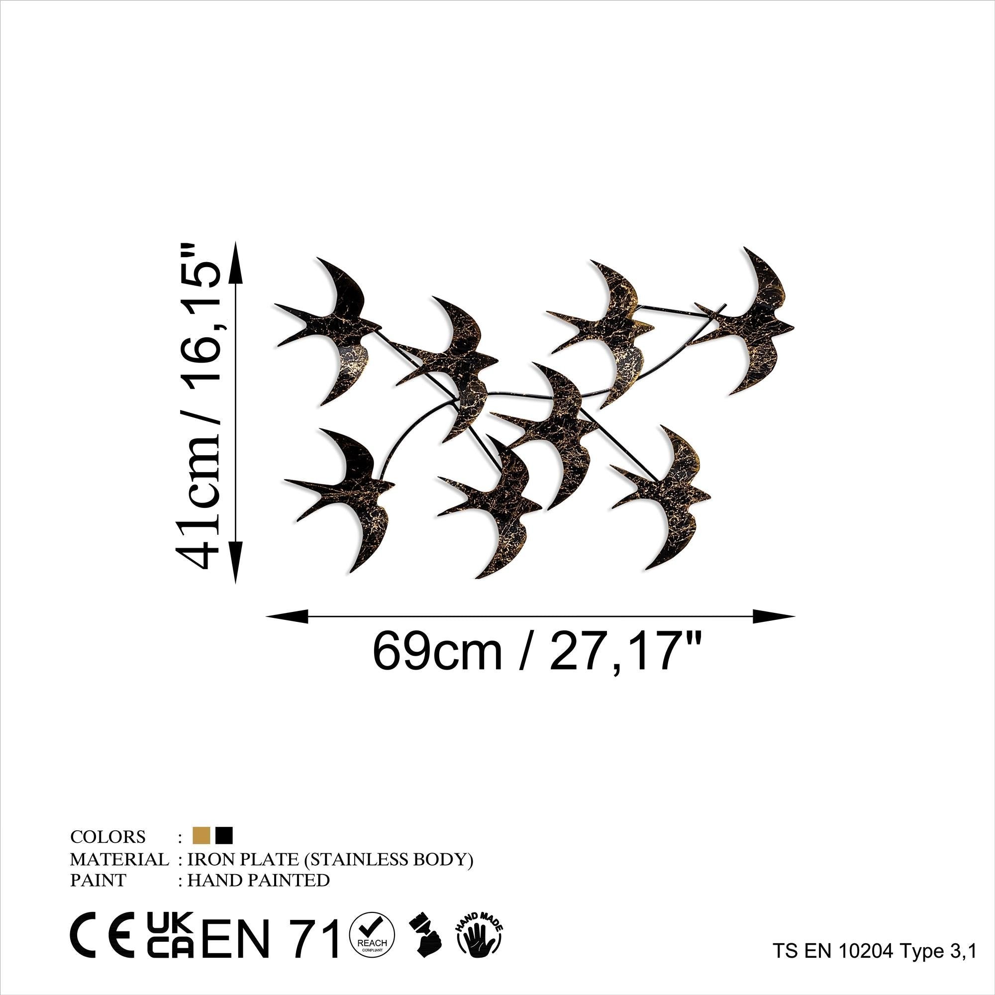 BYS-151 Dekoratif Metal Duvar Tablosu | ByLamp