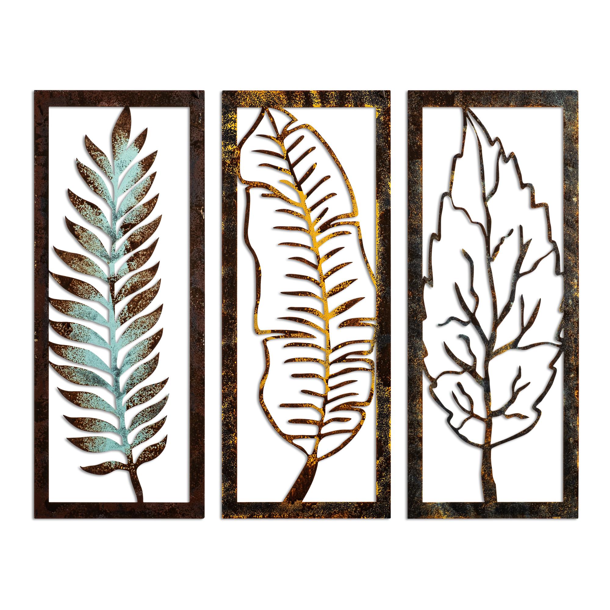 BYS-157 Dekoratif 3'lü Metal Duvar Tablosu | ByLamp