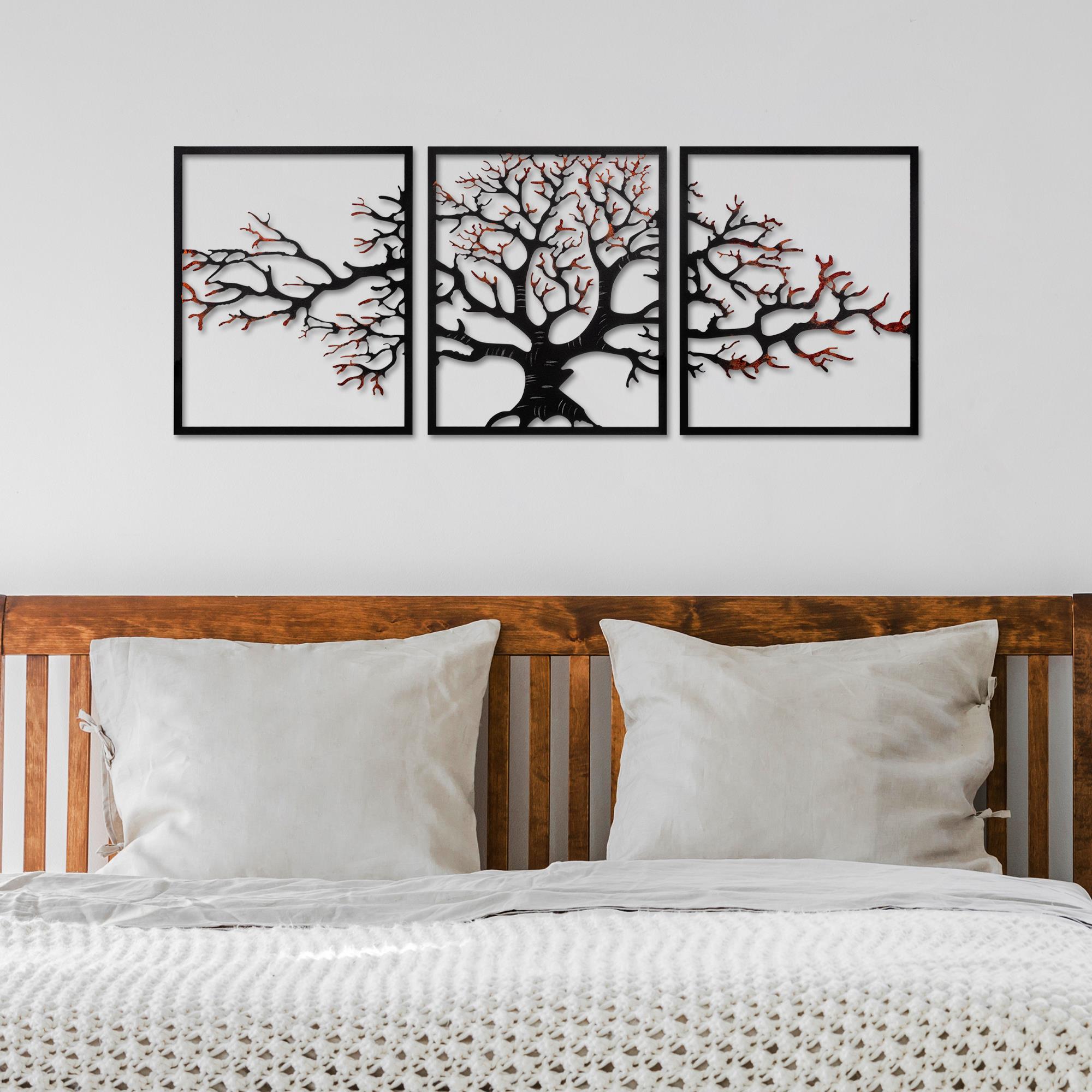 BYS-158 Dekoratif 3'lü Metal Duvar Tablosu | ByLamp