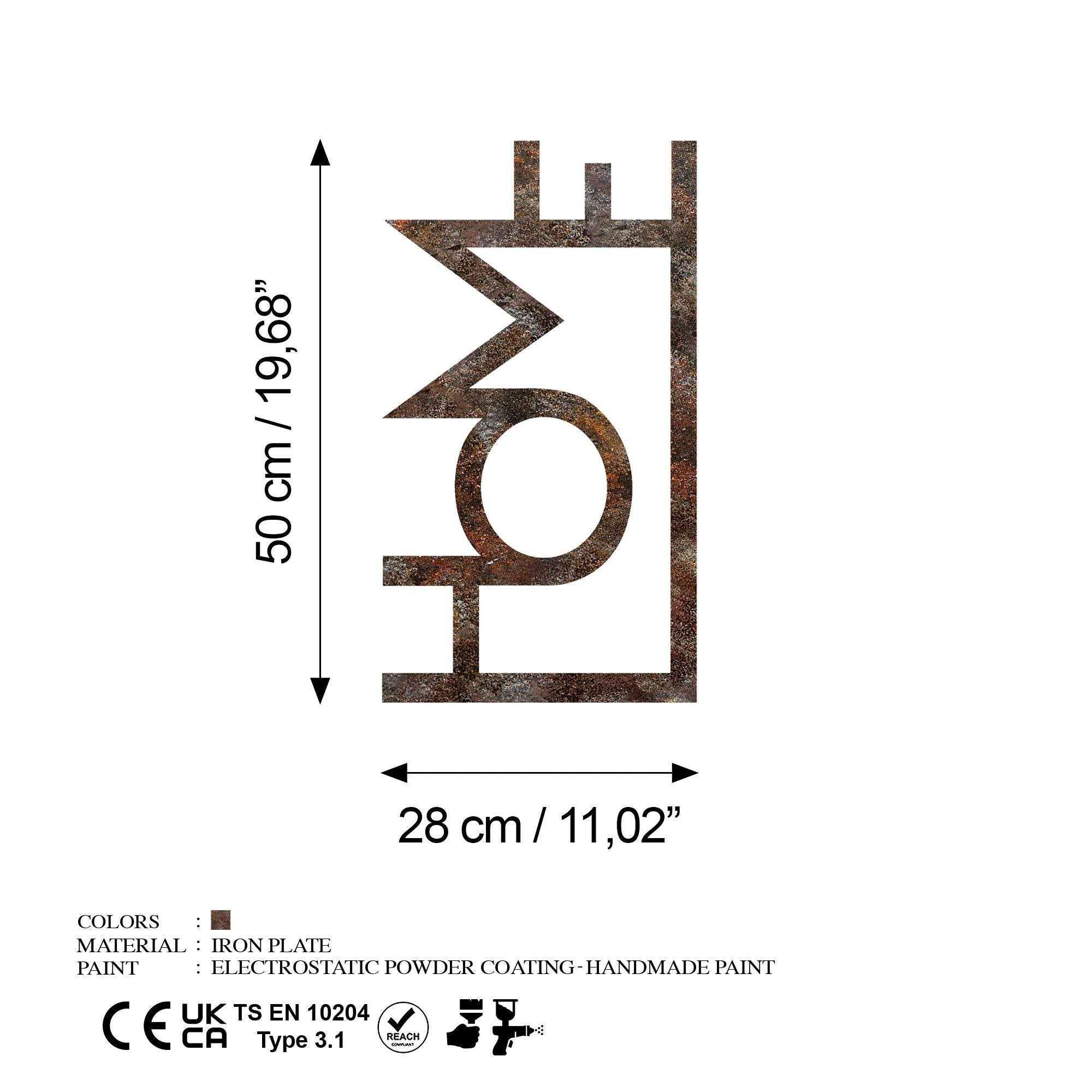 BYS-168 Dekoratif Metal Duvar Tablosu | ByLamp