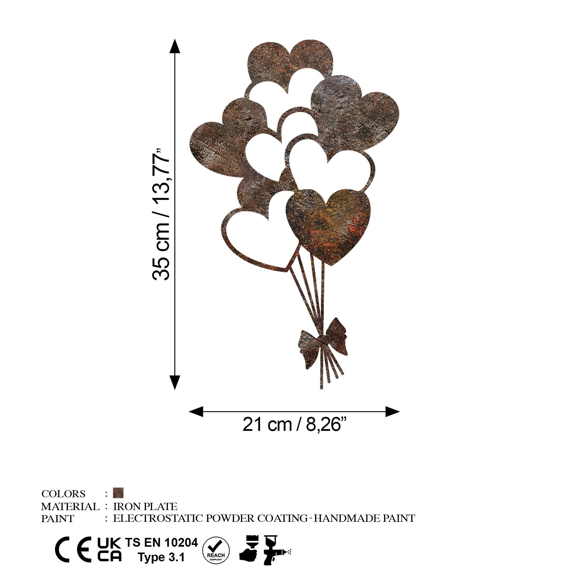 BYS-169 Dekoratif Metal Duvar Tablosu | ByLamp
