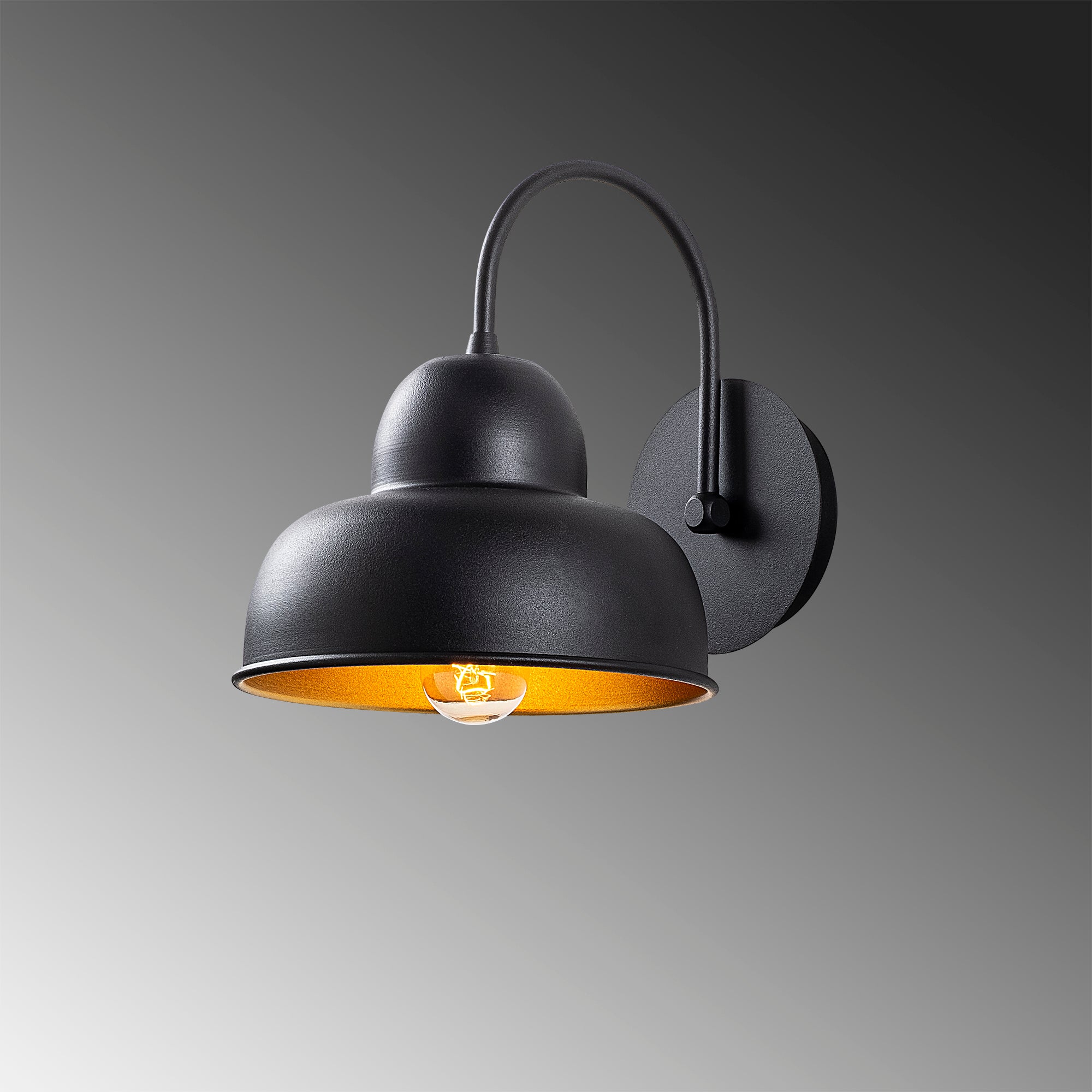 Cakır 180 Black Sıvama Aplik | ByLamp