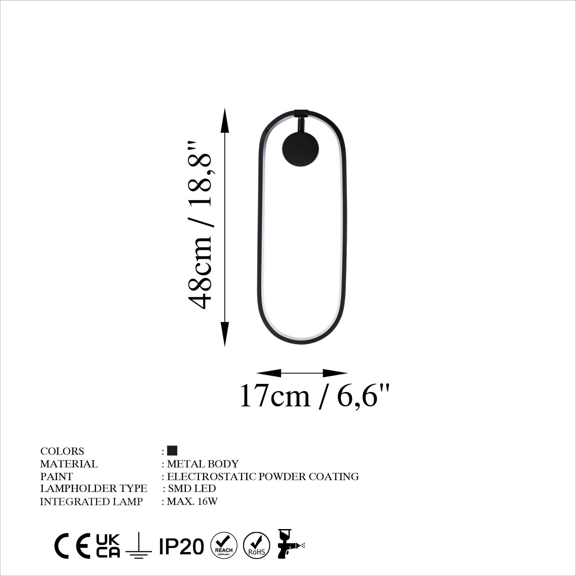 Can 13556 Led Aplik | ByLamp