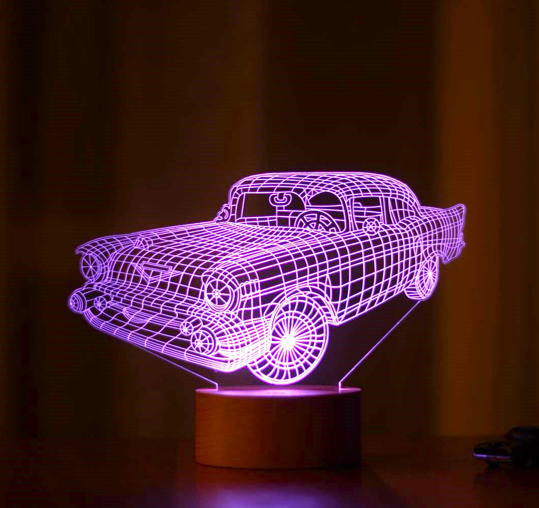 3D Chevrolet LED Table Lamp