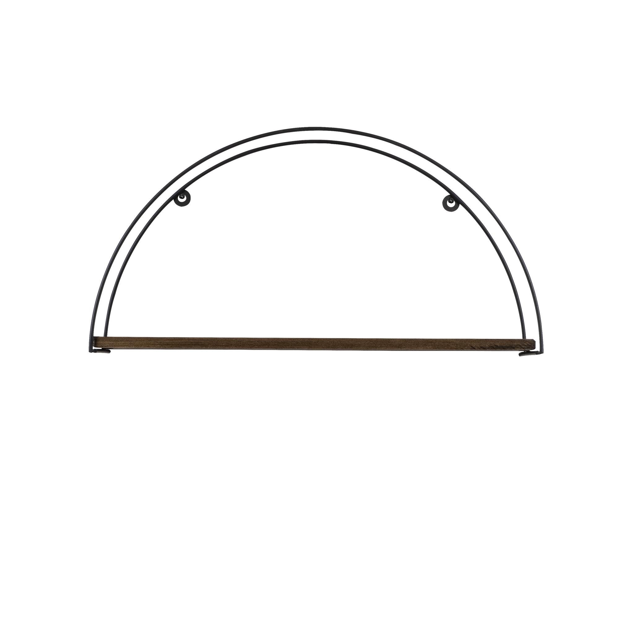 CM-003-SRK Dekoratif Ahşap Metal Duvar Rafı | ByLamp