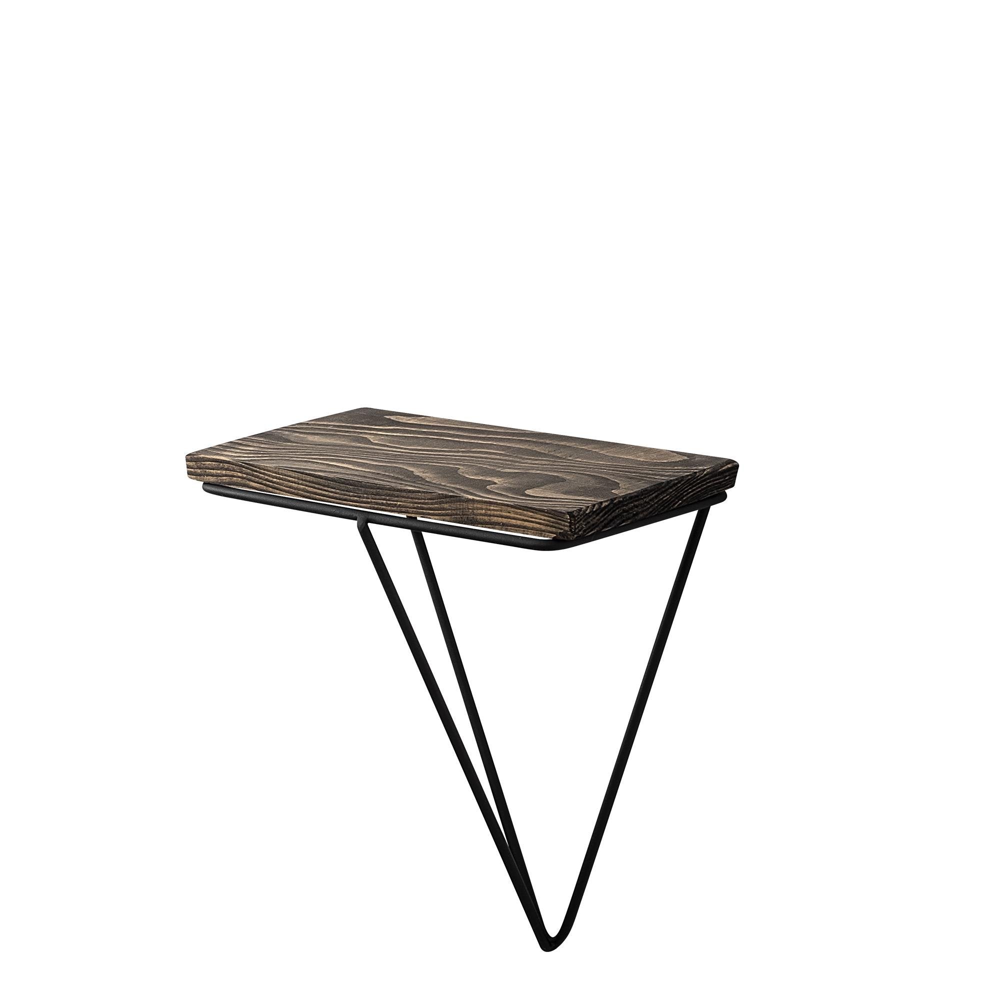 CM-019-SRK Dekoratif Ahşap Metal Duvar Rafı | ByLamp